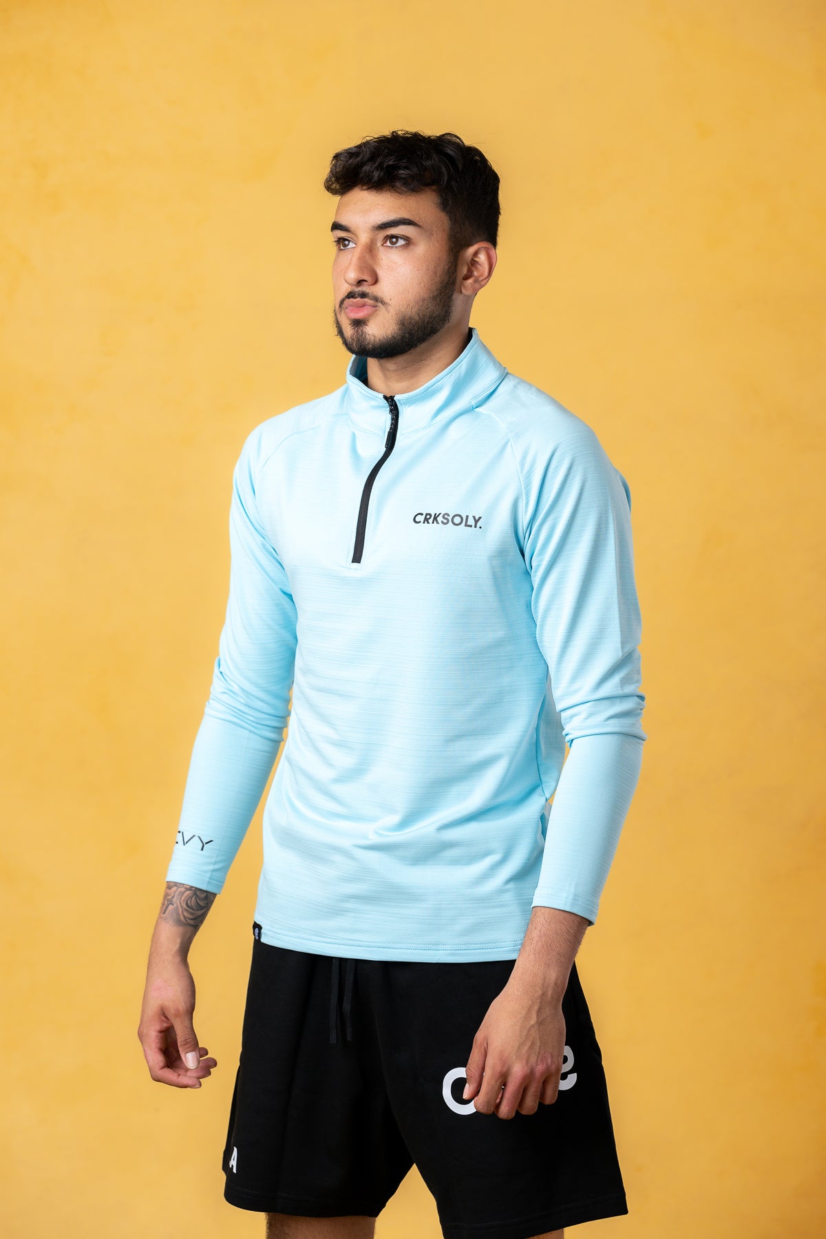 CRKSOLY. Men Training 1/4 Zip Pullover, product photo 4