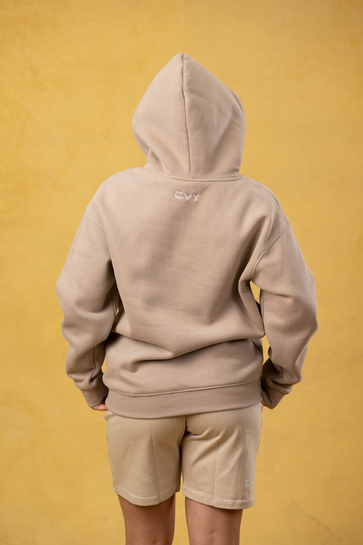 CRKSOLY. Women Tan Hoodie, product photo 5