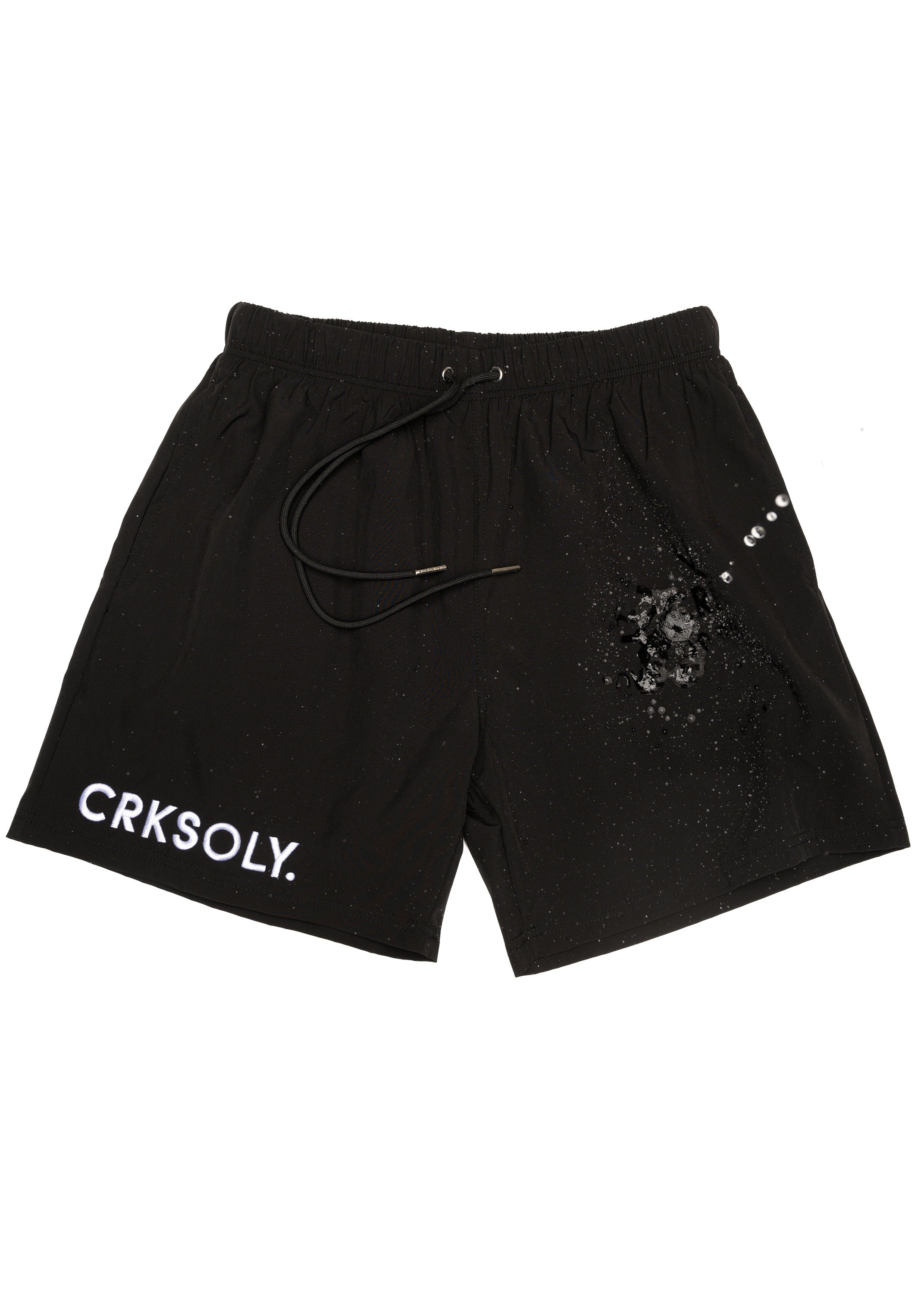 CRKSOLY. Water Reactive Training Black Shorts, product photo 7
