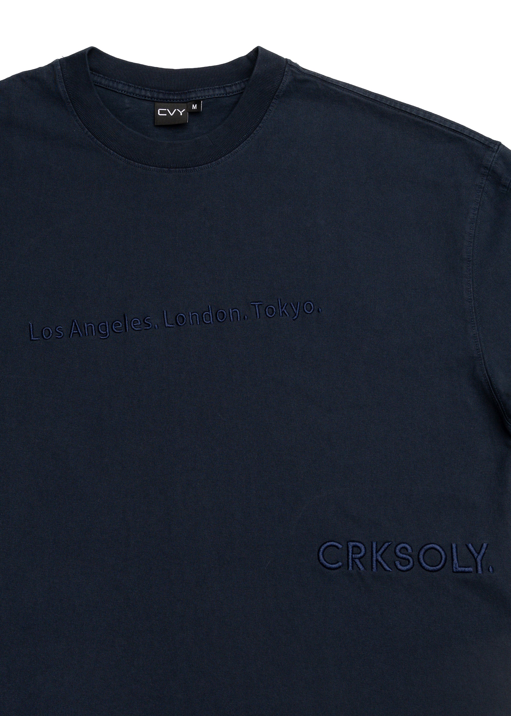 CRKSOLY. Women LA-London-Tokyo Cotton T-Shirt, product photo 4