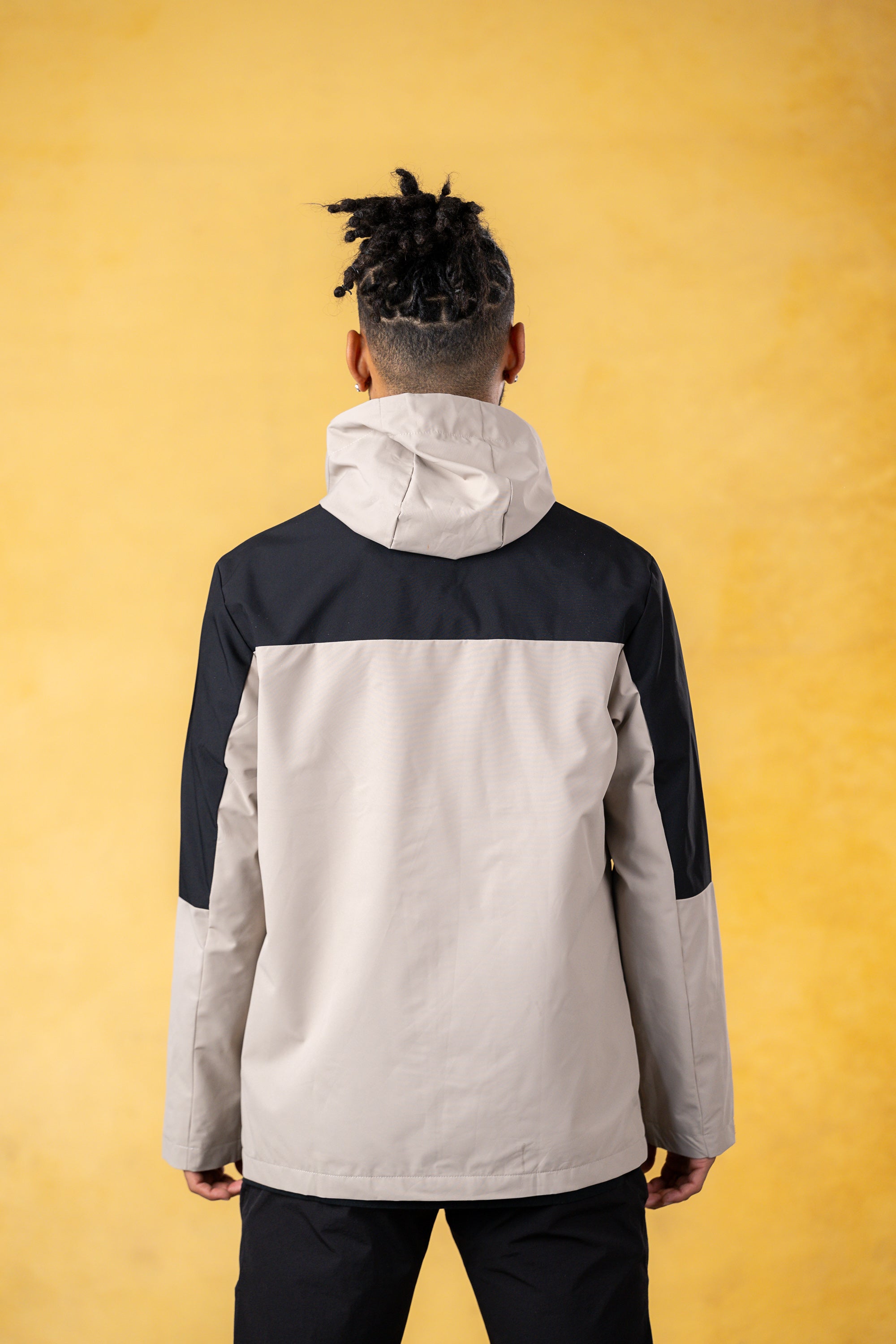 CRKSOLY. Men Tan Windbreaker Jacket, product photo 5