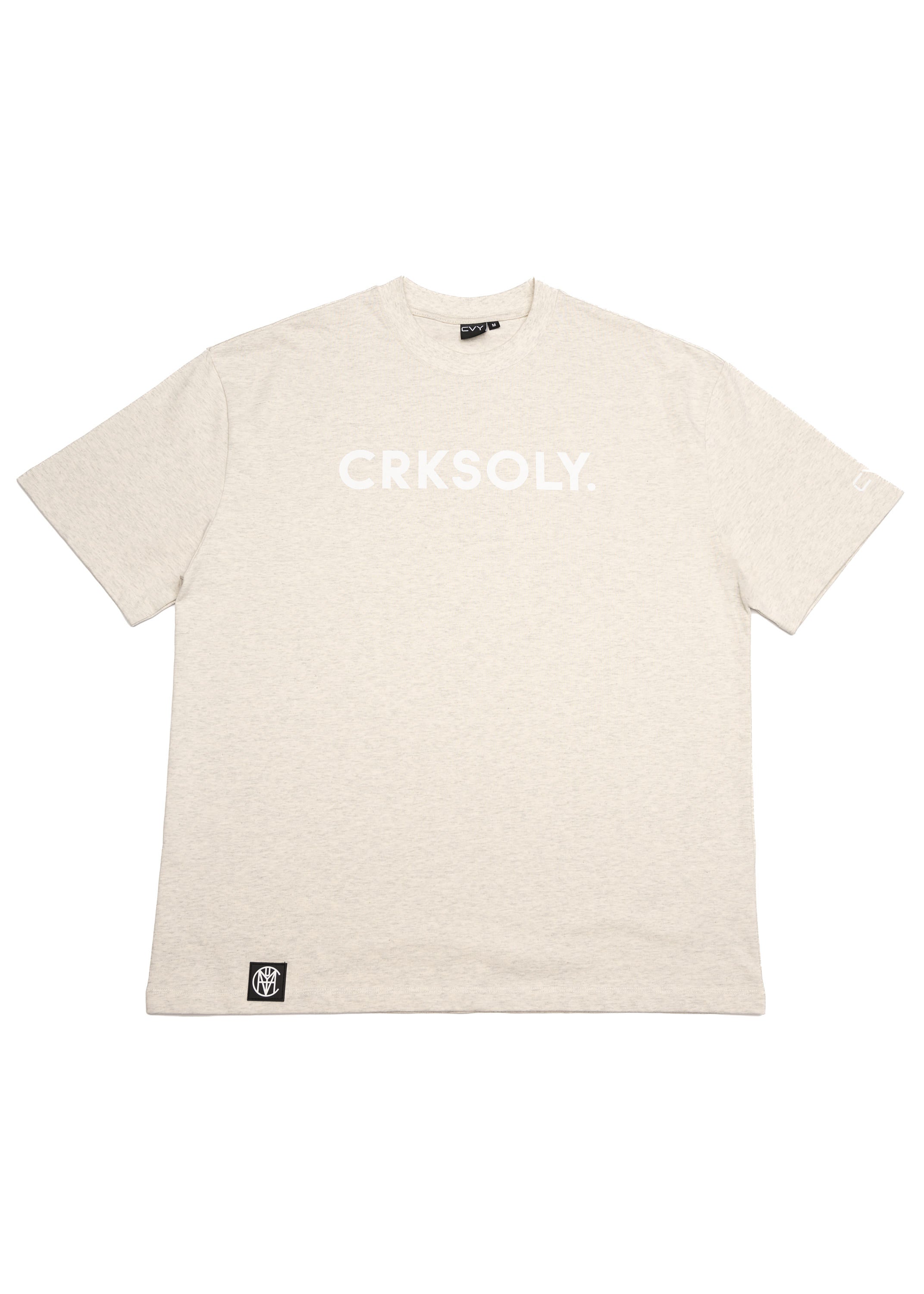 CRKSOLY. Women Oat Gray Oversize Tee, product photo 2
