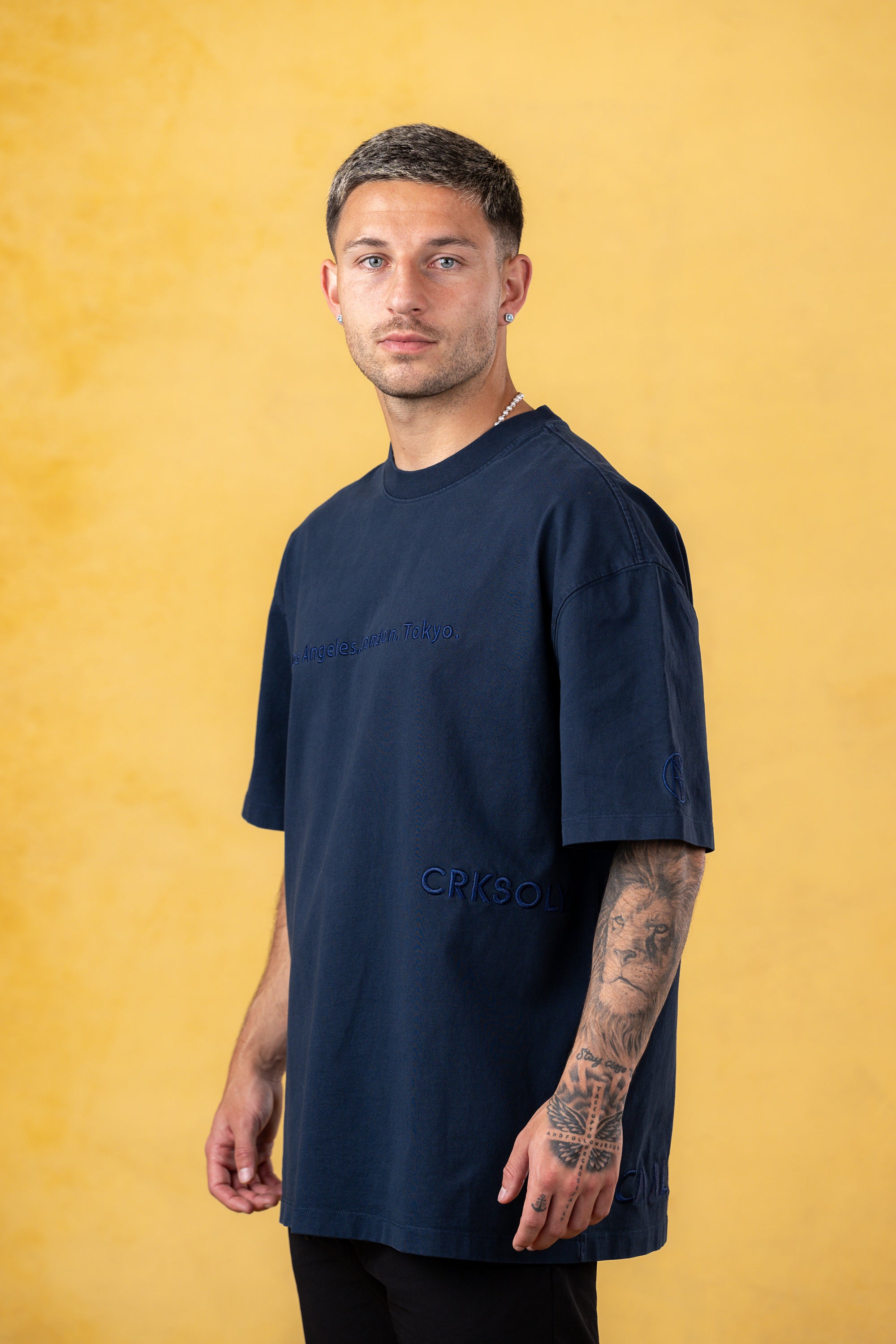 CRKSOLY. Men LA-London-Tokyo Cotton T-Shirt, product photo 11