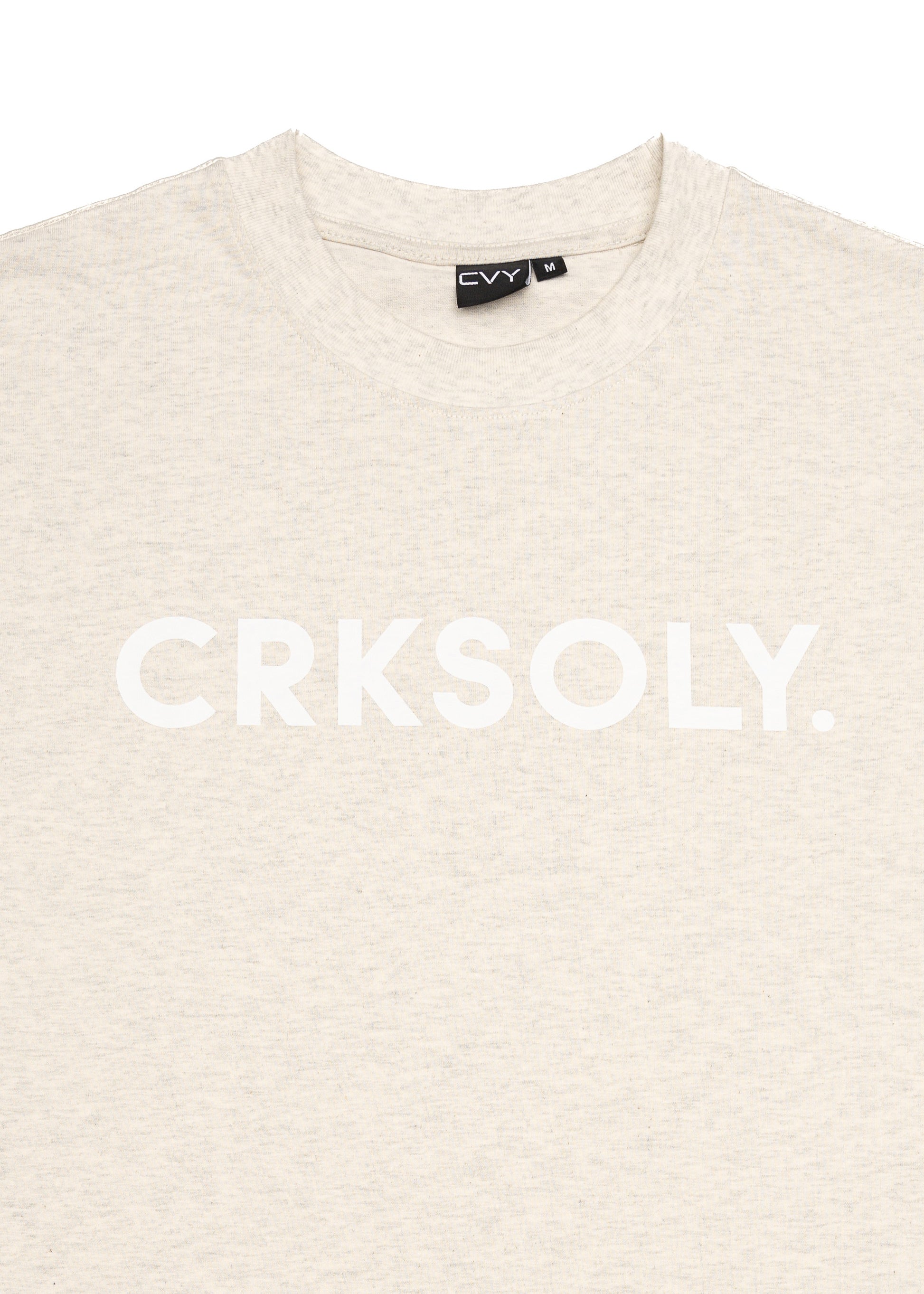 CRKSOLY. Women Oat Gray Oversize Tee, product photo 4
