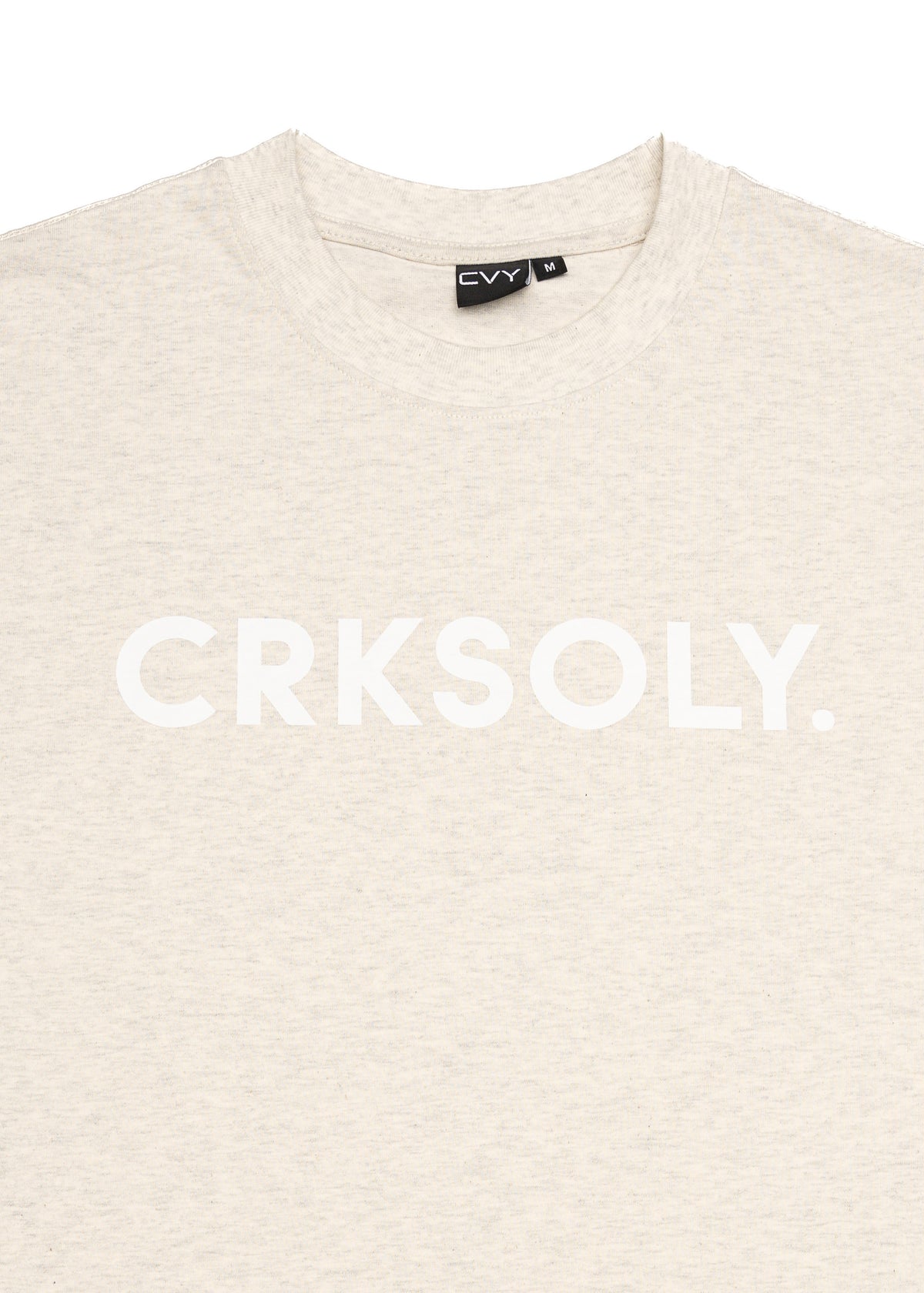 CRKSOLY. Women Oat Gray Oversize Tee, product photo 4