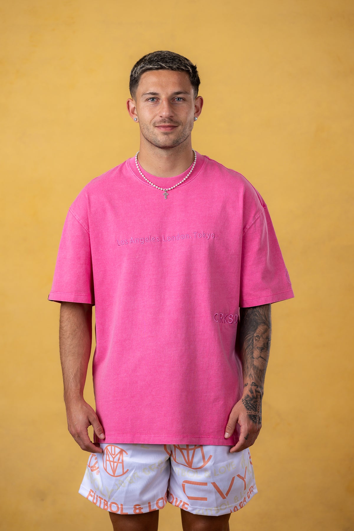 CRKSOLY. Men LA-London-Tokyo Cotton T-Shirt, product photo 3