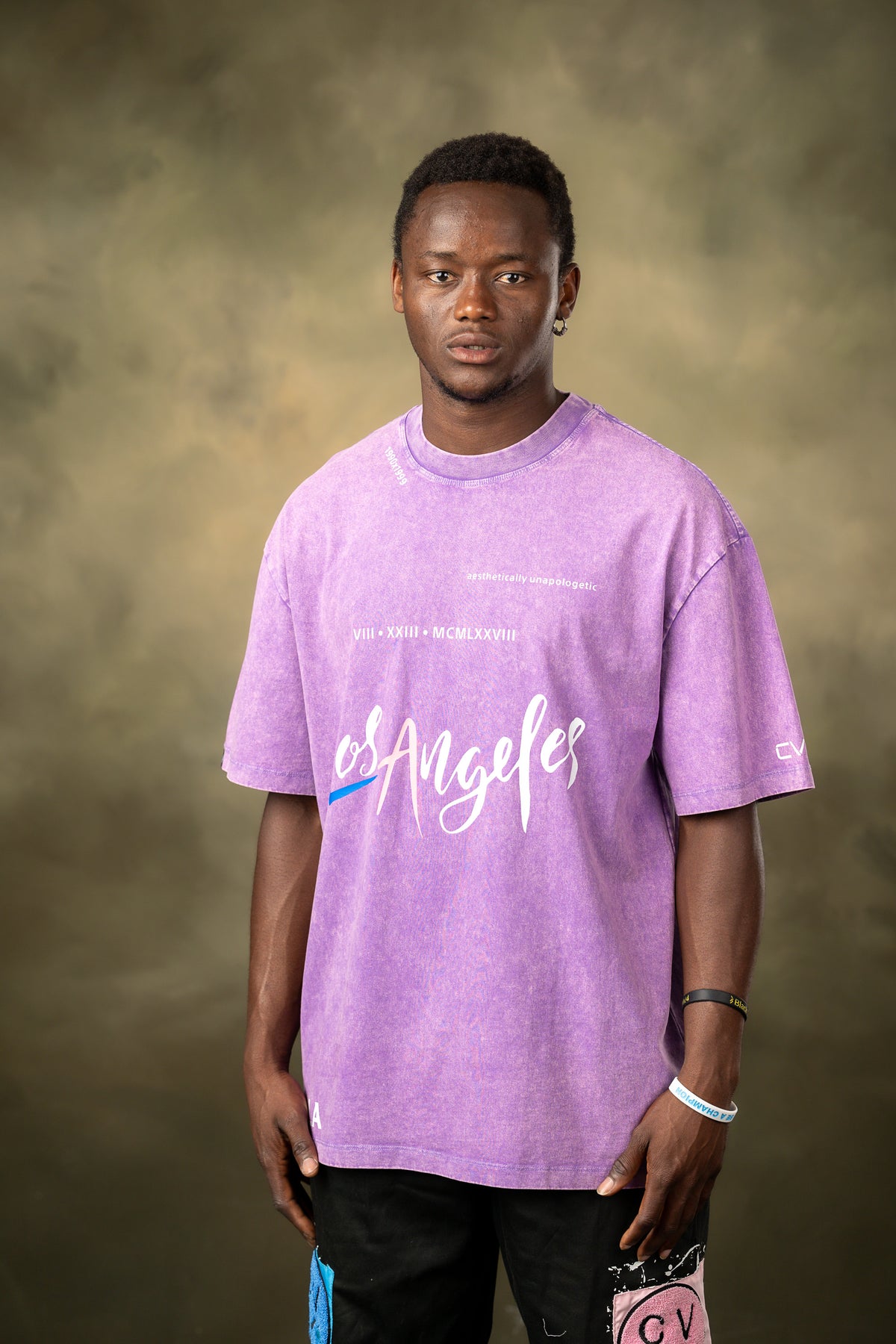 CVYLA Men Aesthetically Unapologetic Oversize Cotton Tee, product photo 18