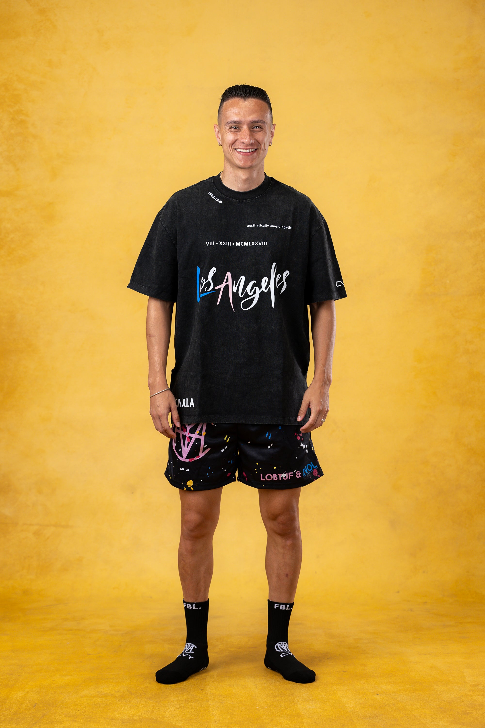 CVYLA Men Aesthetically Unapologetic Oversize Cotton Tee, product photo 3