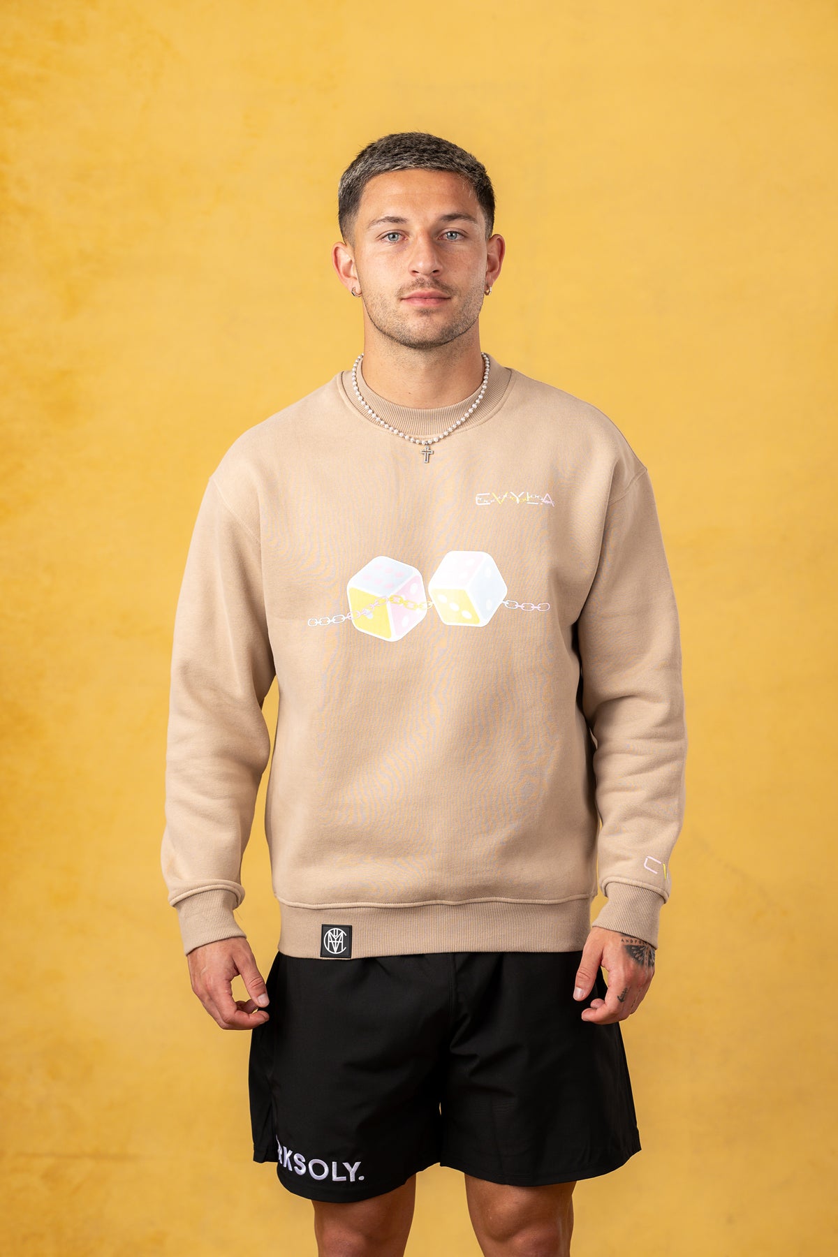 CVYLA Men Chain-Dice Crewneck, product photo 1