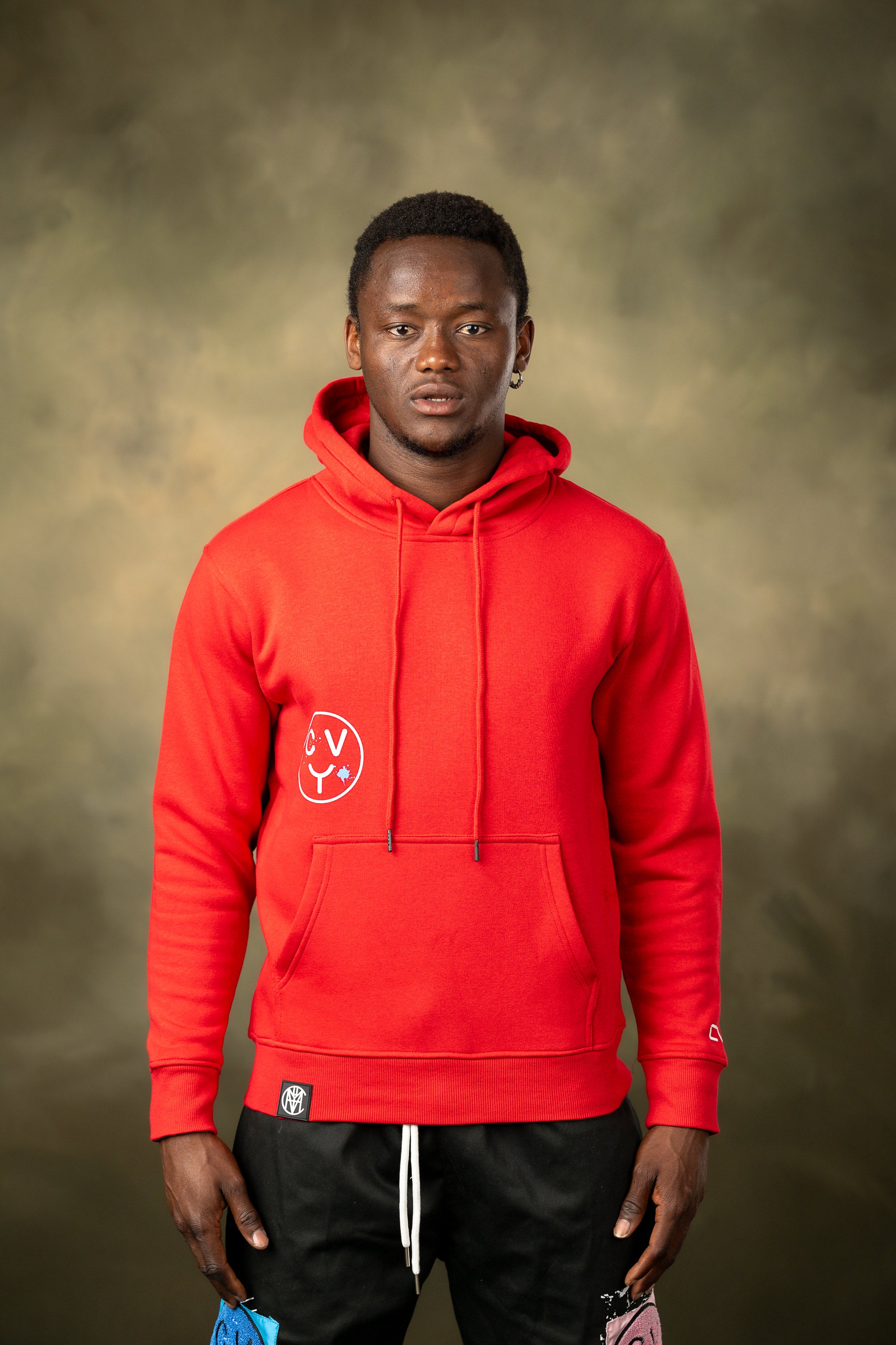 CVYLA Men Happy Hoodie, product photo 7