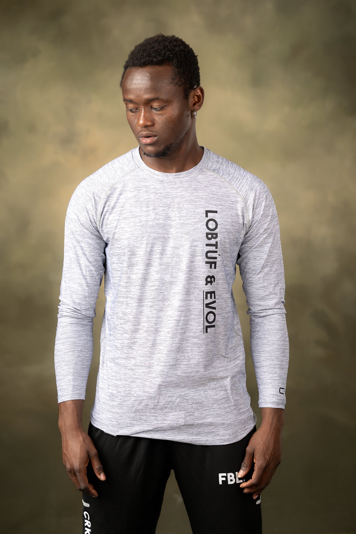 FBL. Men Light Gray Training Long Sleeve, product photo 3