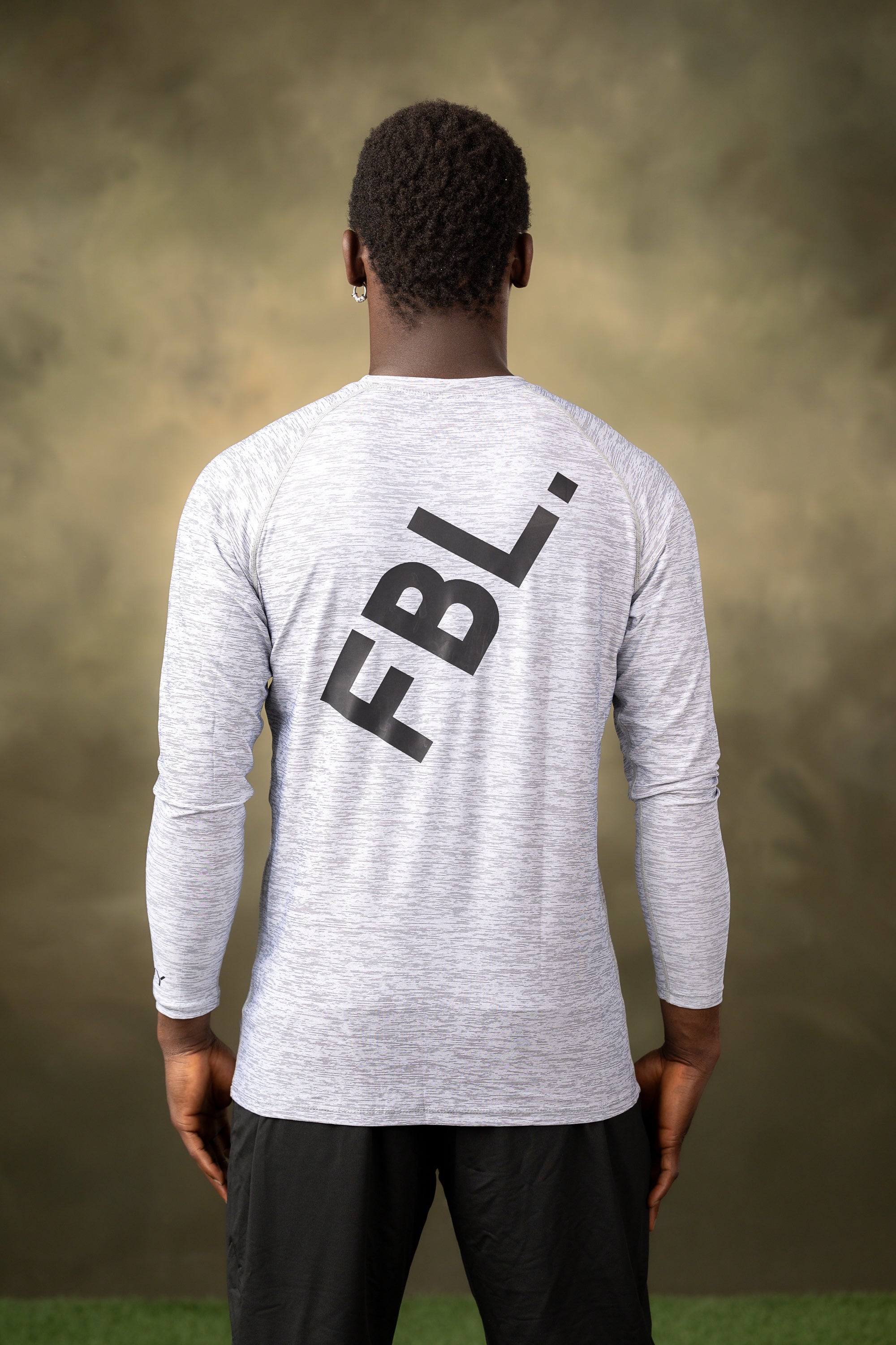 FBL. Men Light Gray Training Long Sleeve, product photo 7