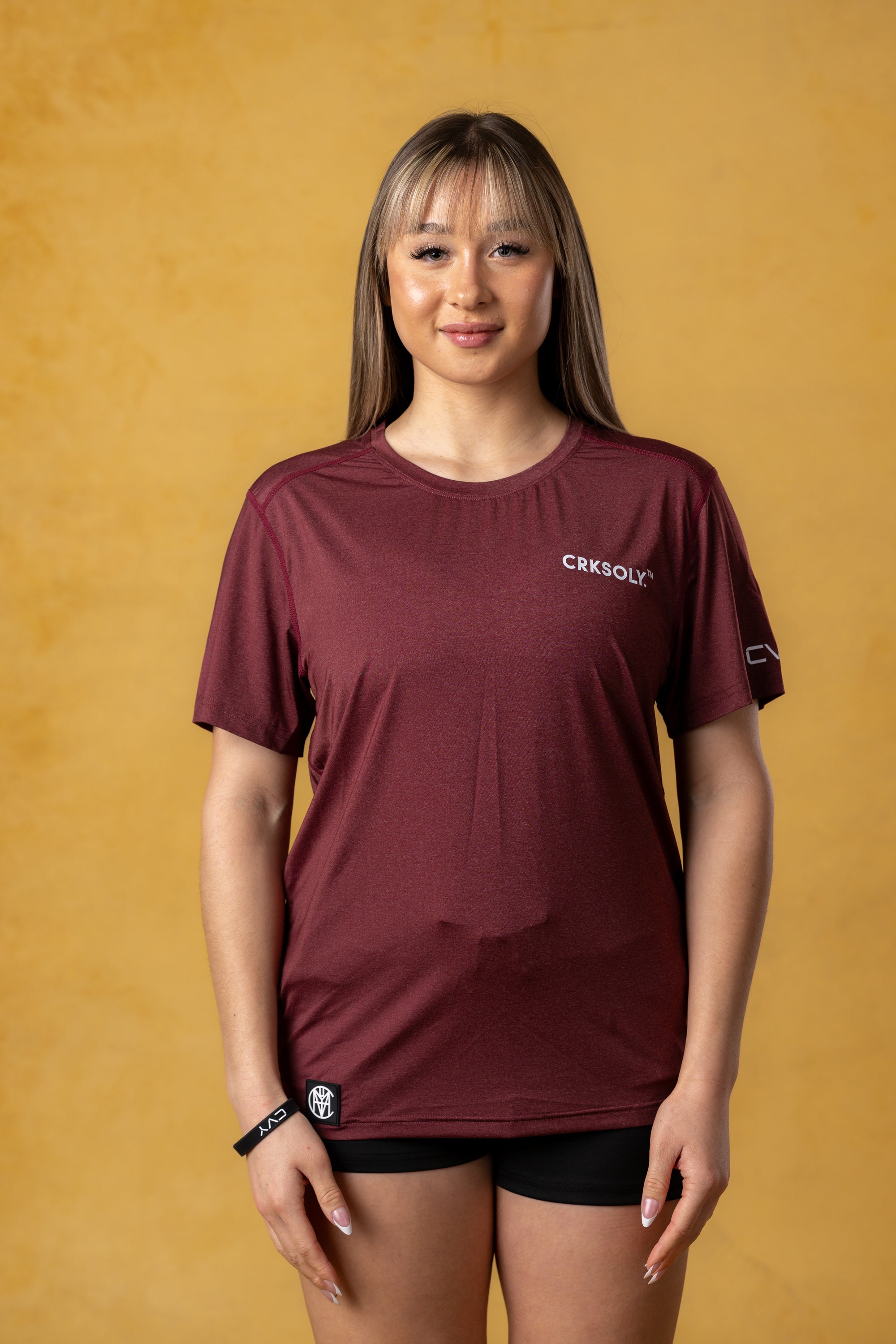 CRKSOLY. Women Blur Training Top, product photo 1