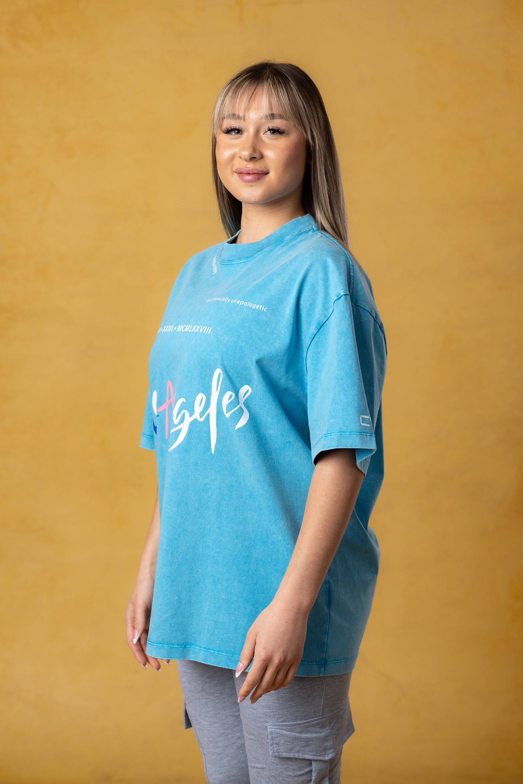 CVYLA Women Aesthetically Unapologetic Oversize Cotton Tee, product photo 10