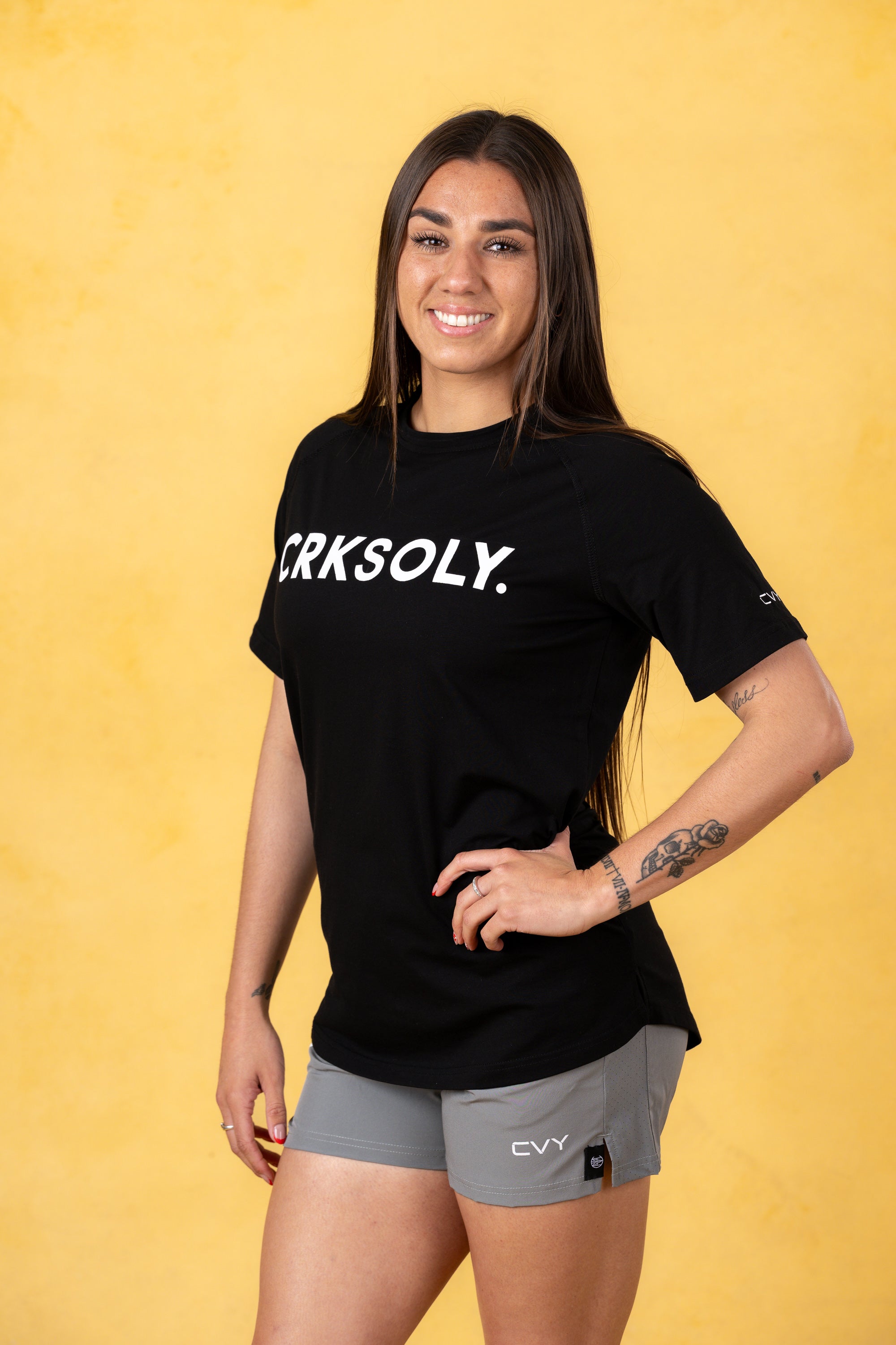 CRKSOLY. Women Cotton-Elastic Tee, product photo 9