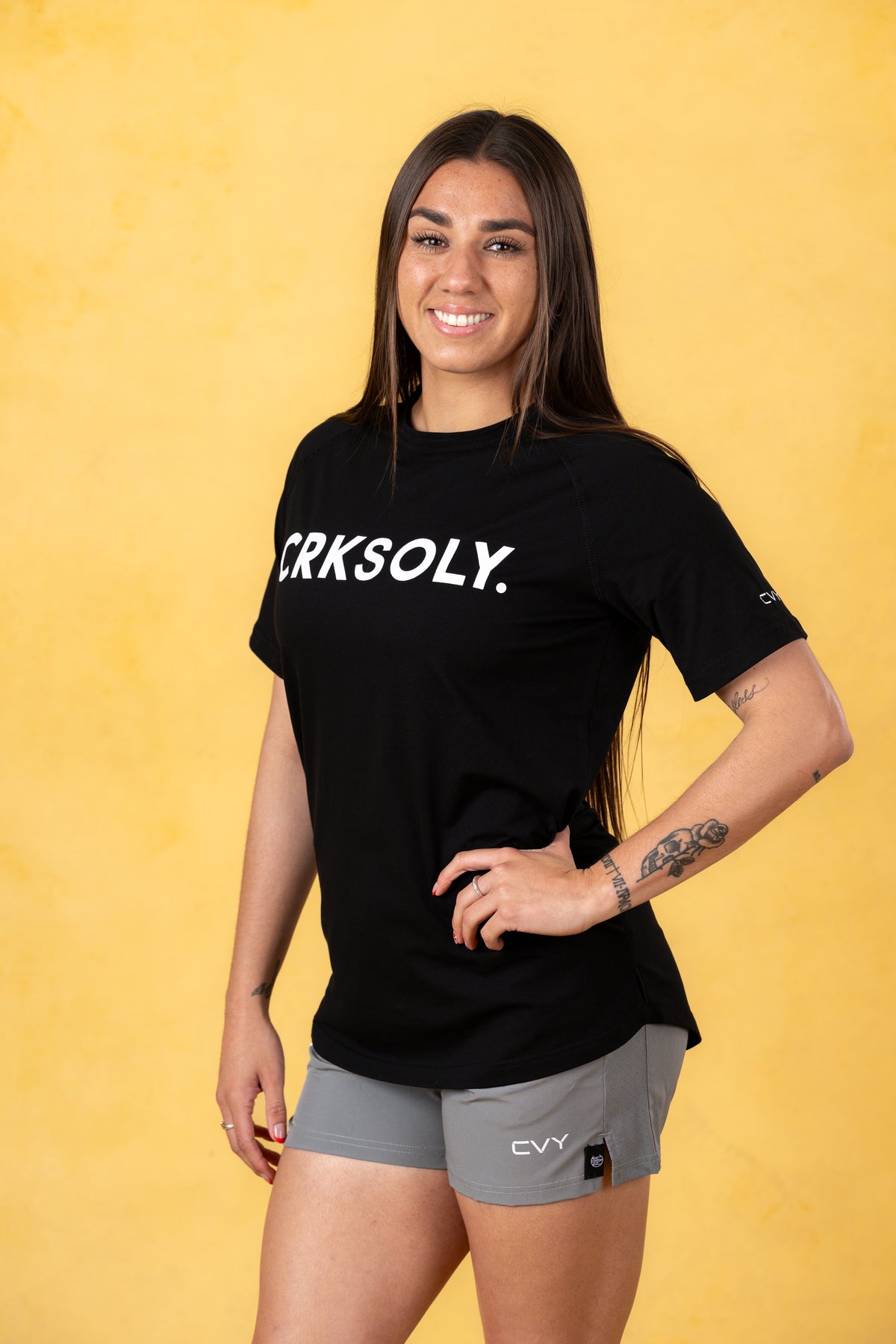 CRKSOLY. Women Cotton-Elastic Tee, product photo 9
