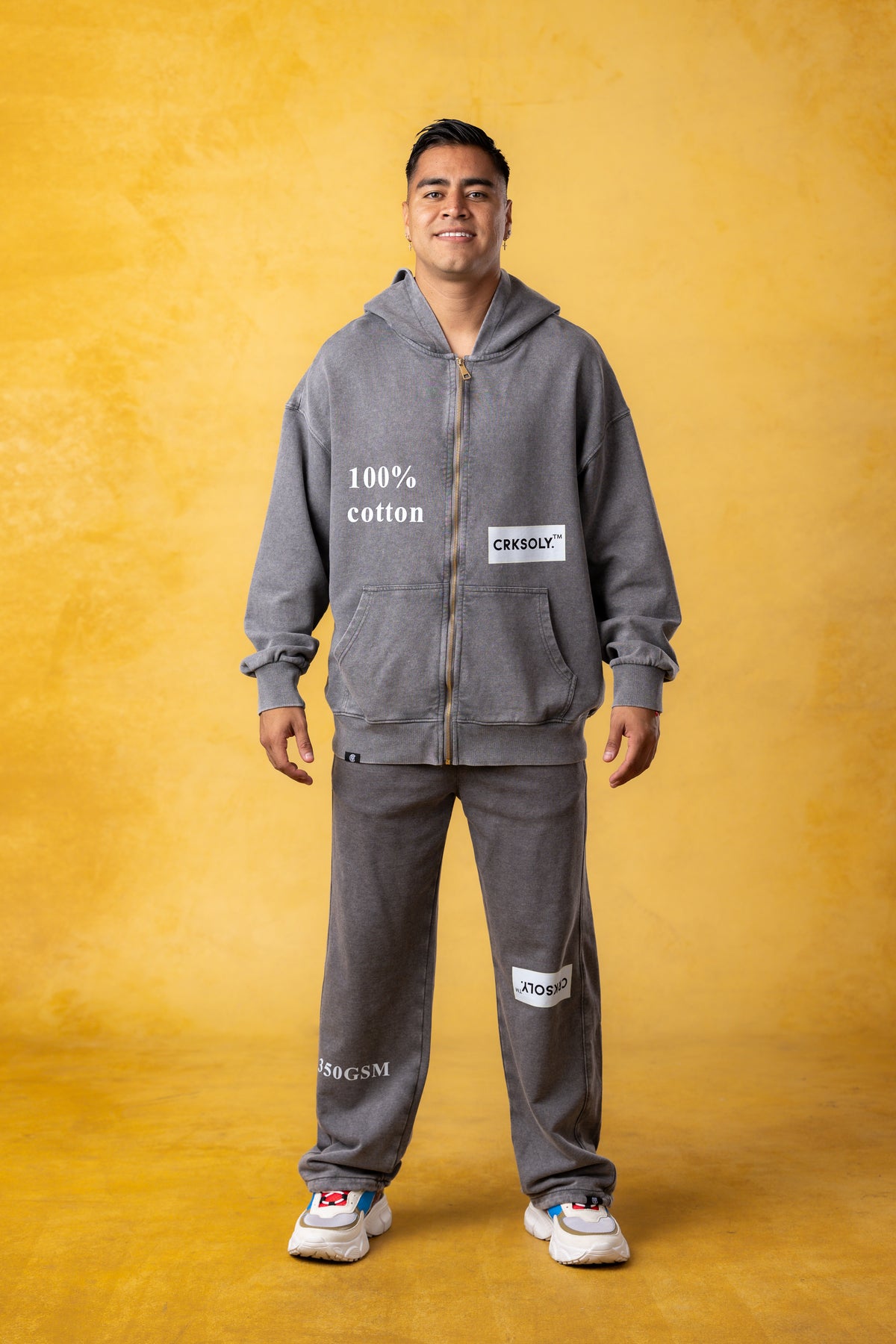 CRKSOLY. Men Virgil Fade Sweatshirt, product photo 10