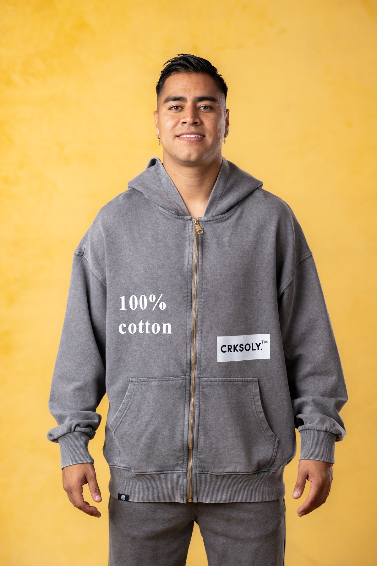CRKSOLY. Men Virgil Fade Sweatshirt, product photo 9