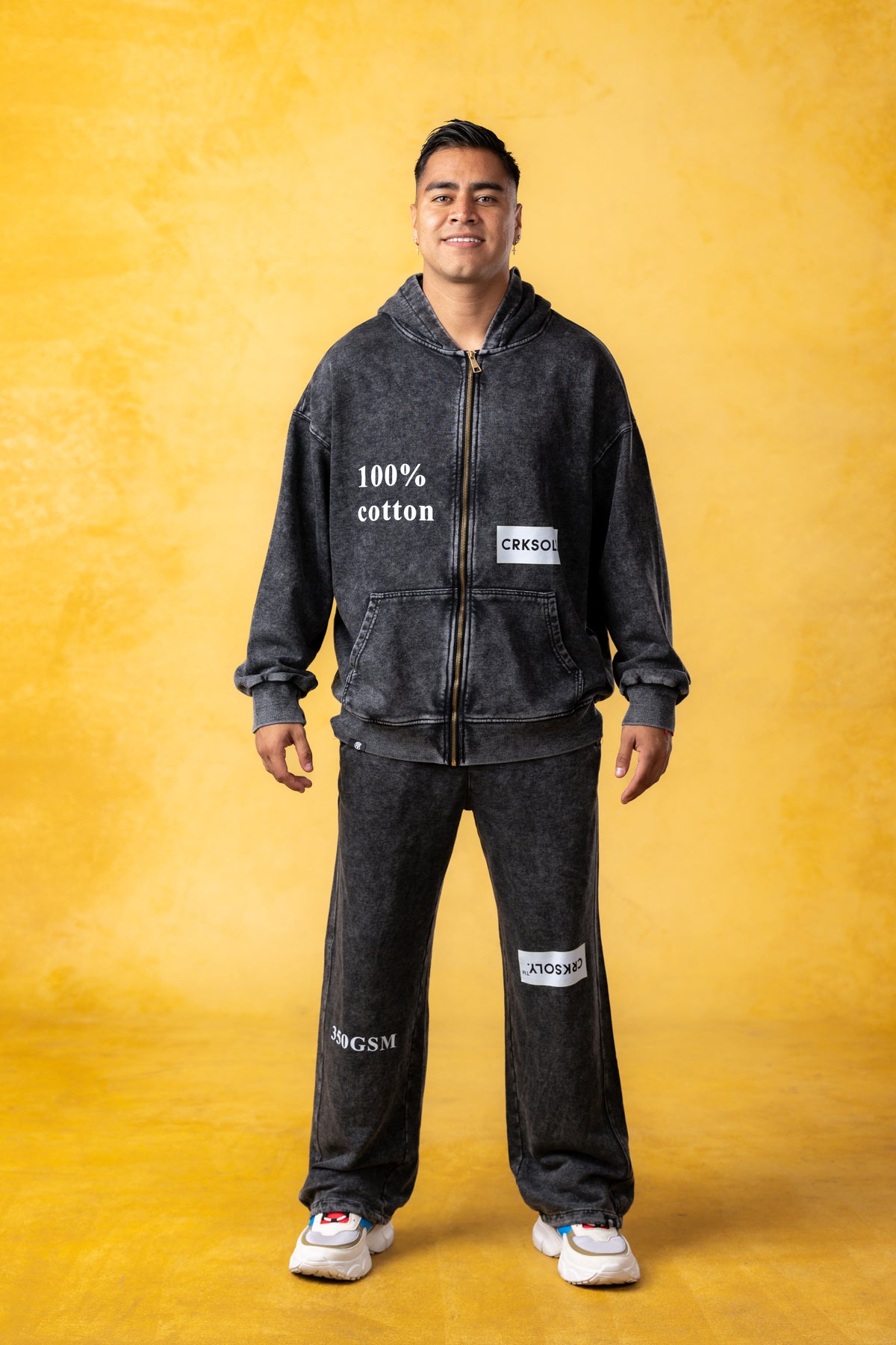CRKSOLY. Men Virgil Fade Sweatpants, product photo 10