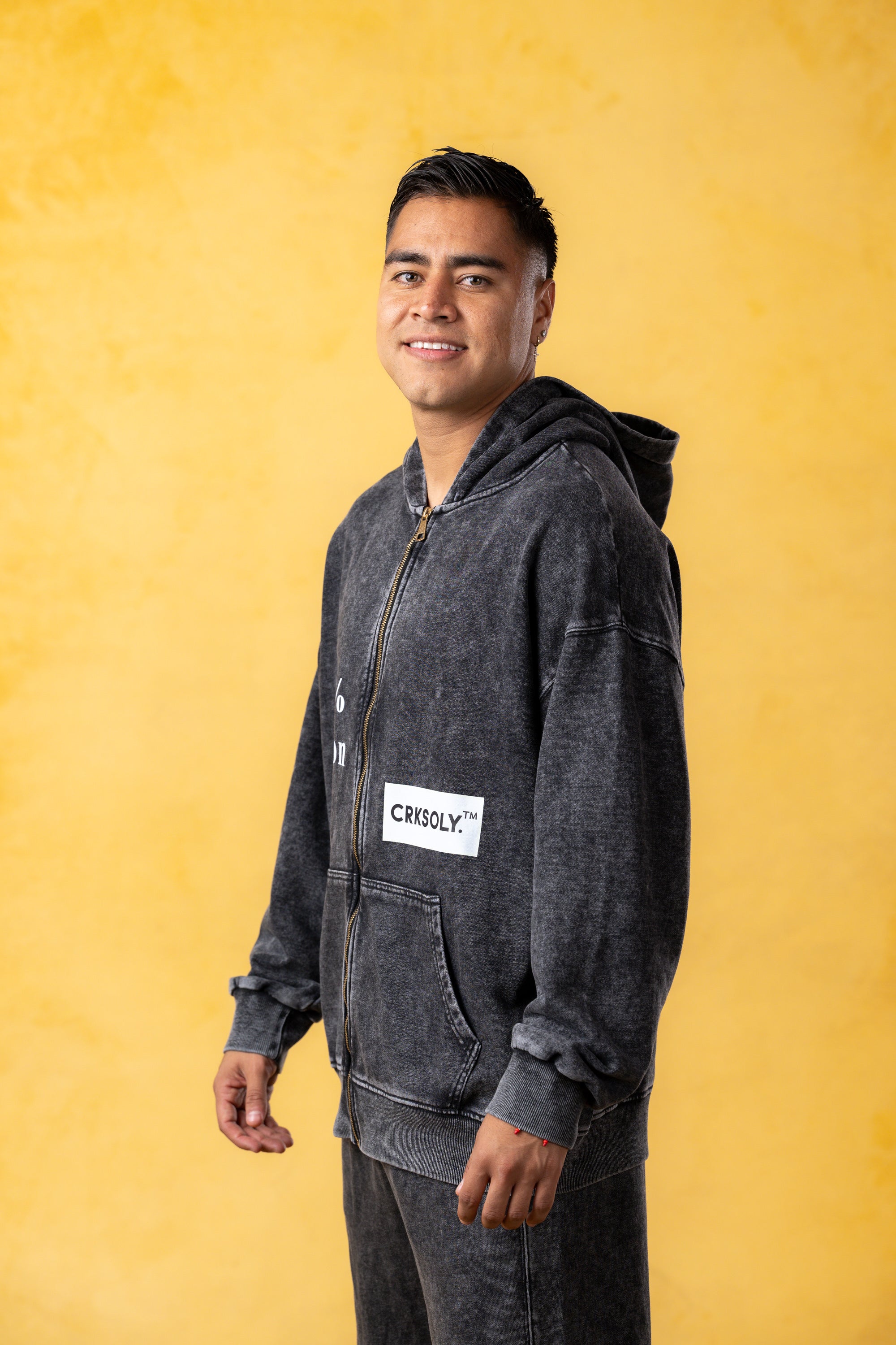 CRKSOLY. Men Virgil Fade Sweatshirt, product photo 3