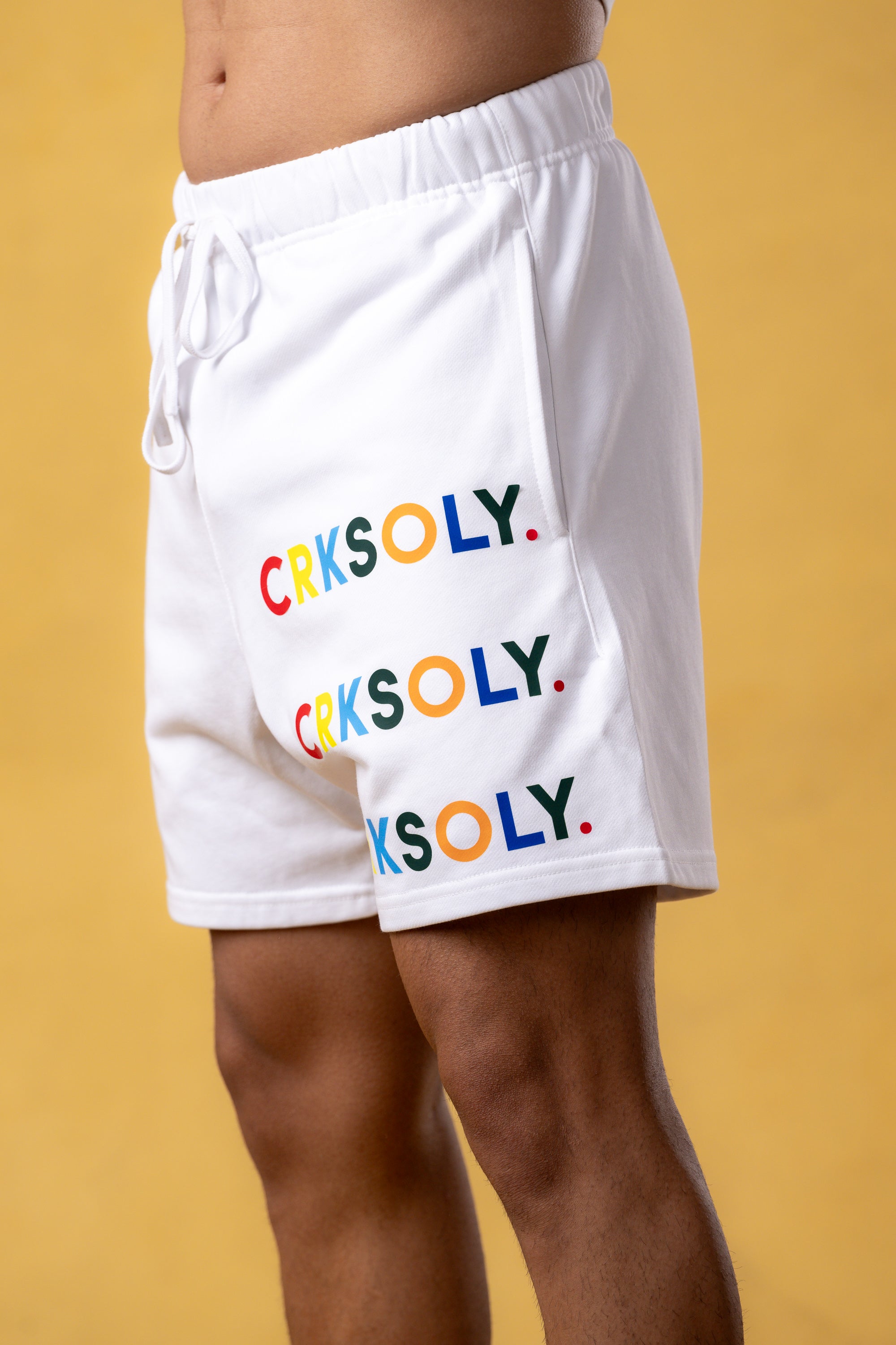 CRKSOLY. Men Colors Sweat Shorts, product photo 4