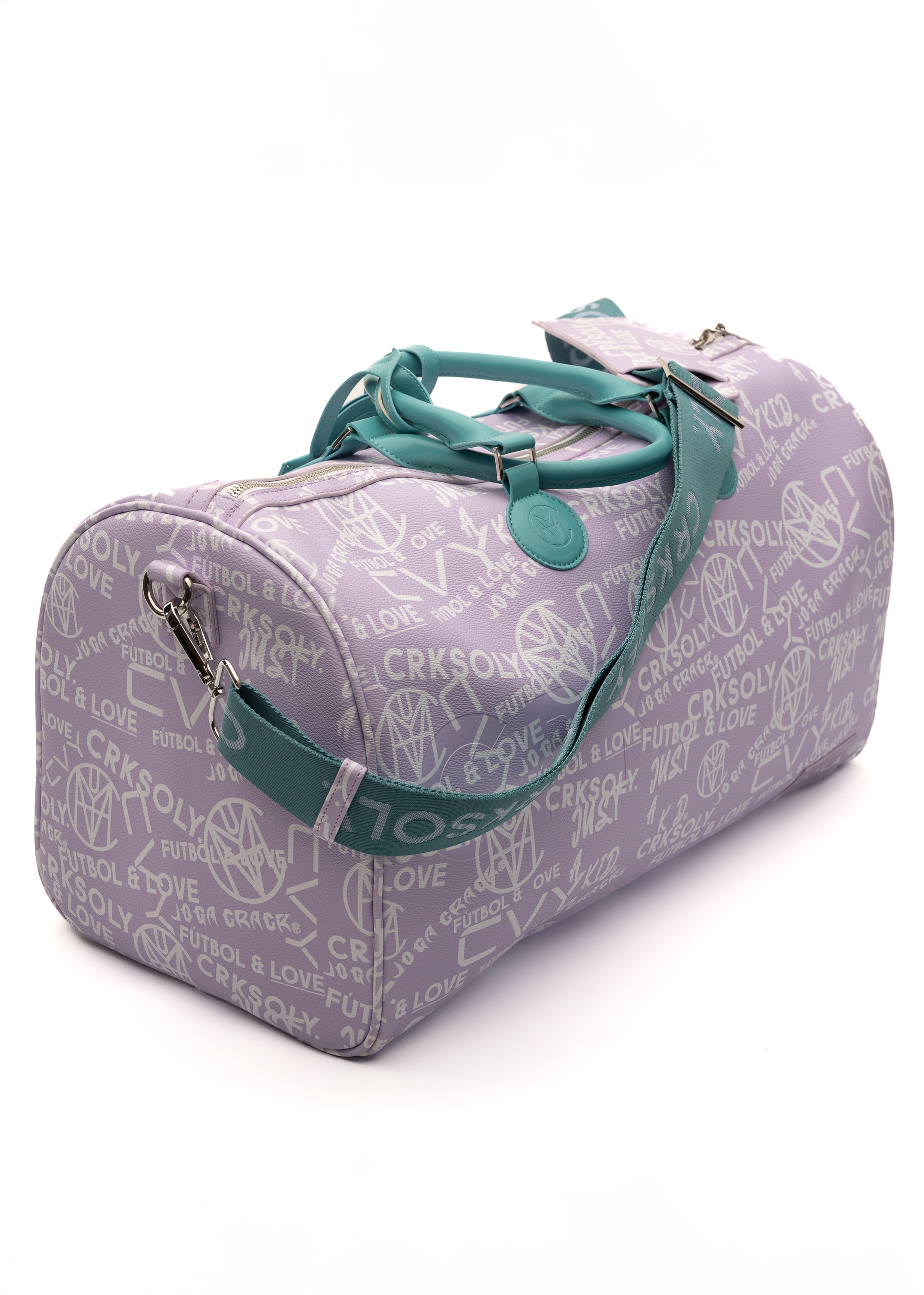 CRKSOLY. Latin Lavender Leather Duffle Bag, product photo 17