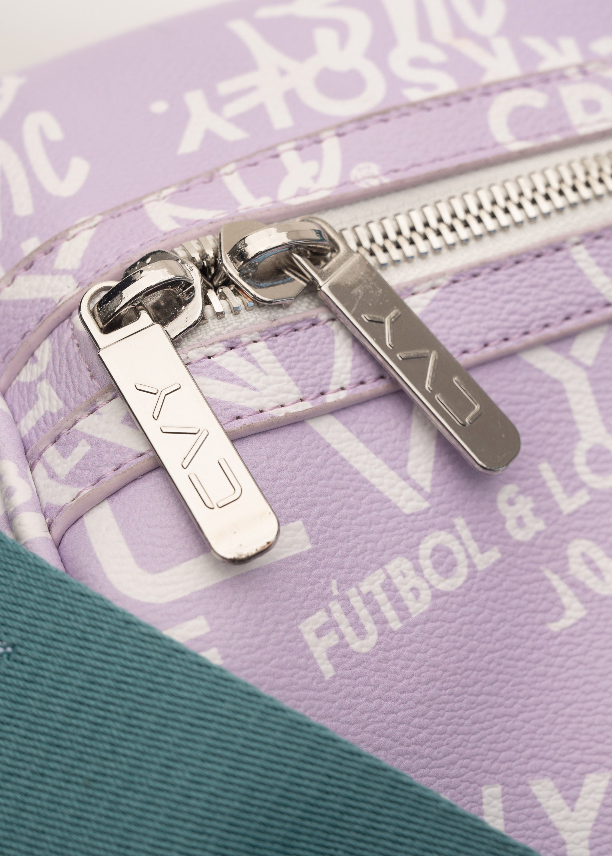 CRKSOLY. Latin Lavender Leather Duffle Bag, product photo 5