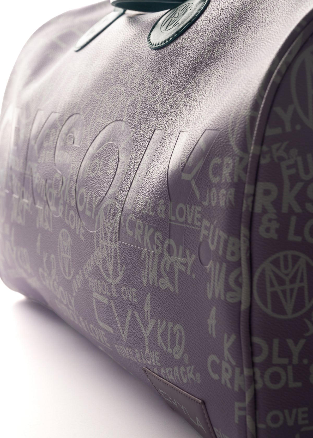 CRKSOLY. Latin Lavender Leather Duffle Bag, product photo 13