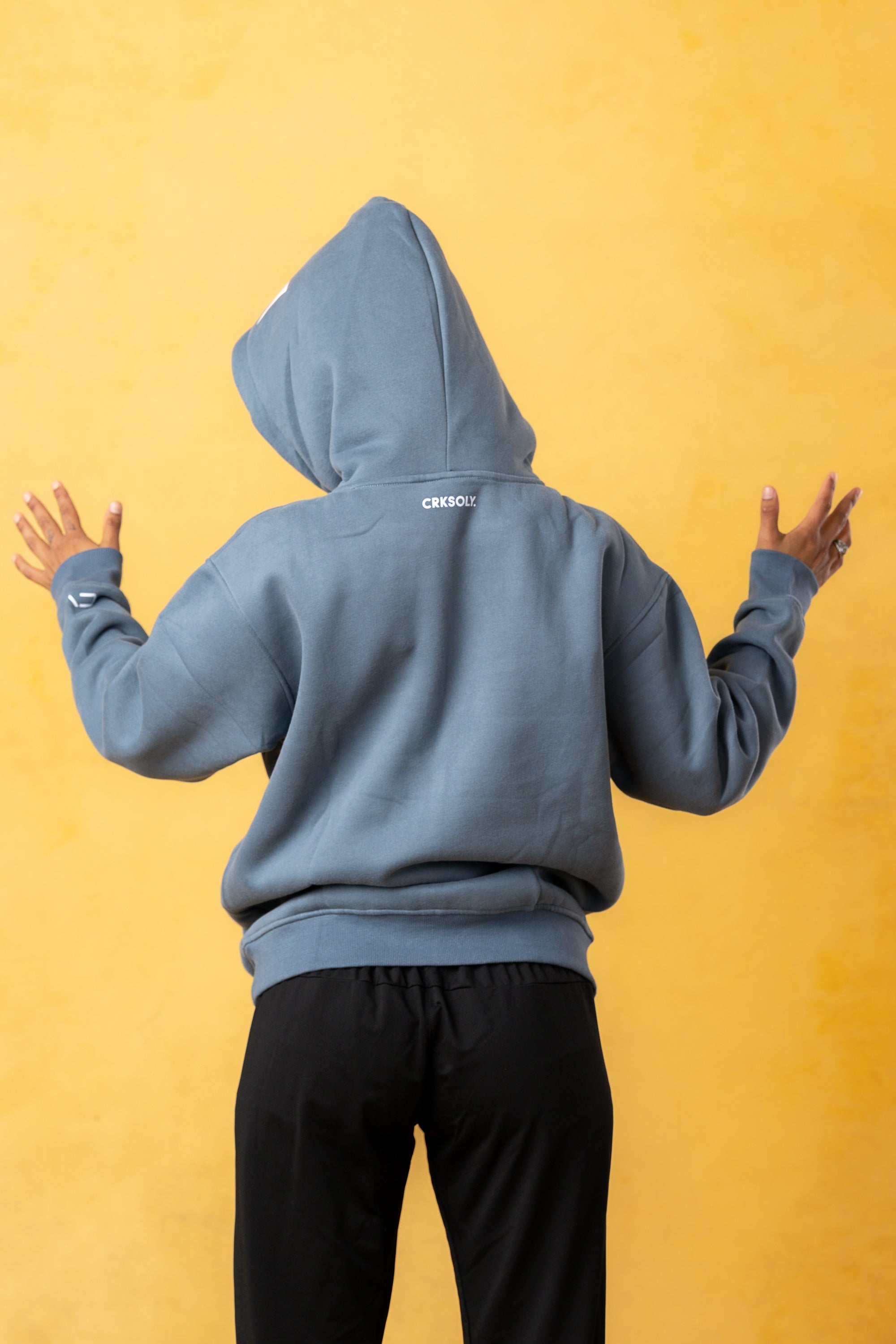 Joga Crack Women Blue Hoodie, product photo 8