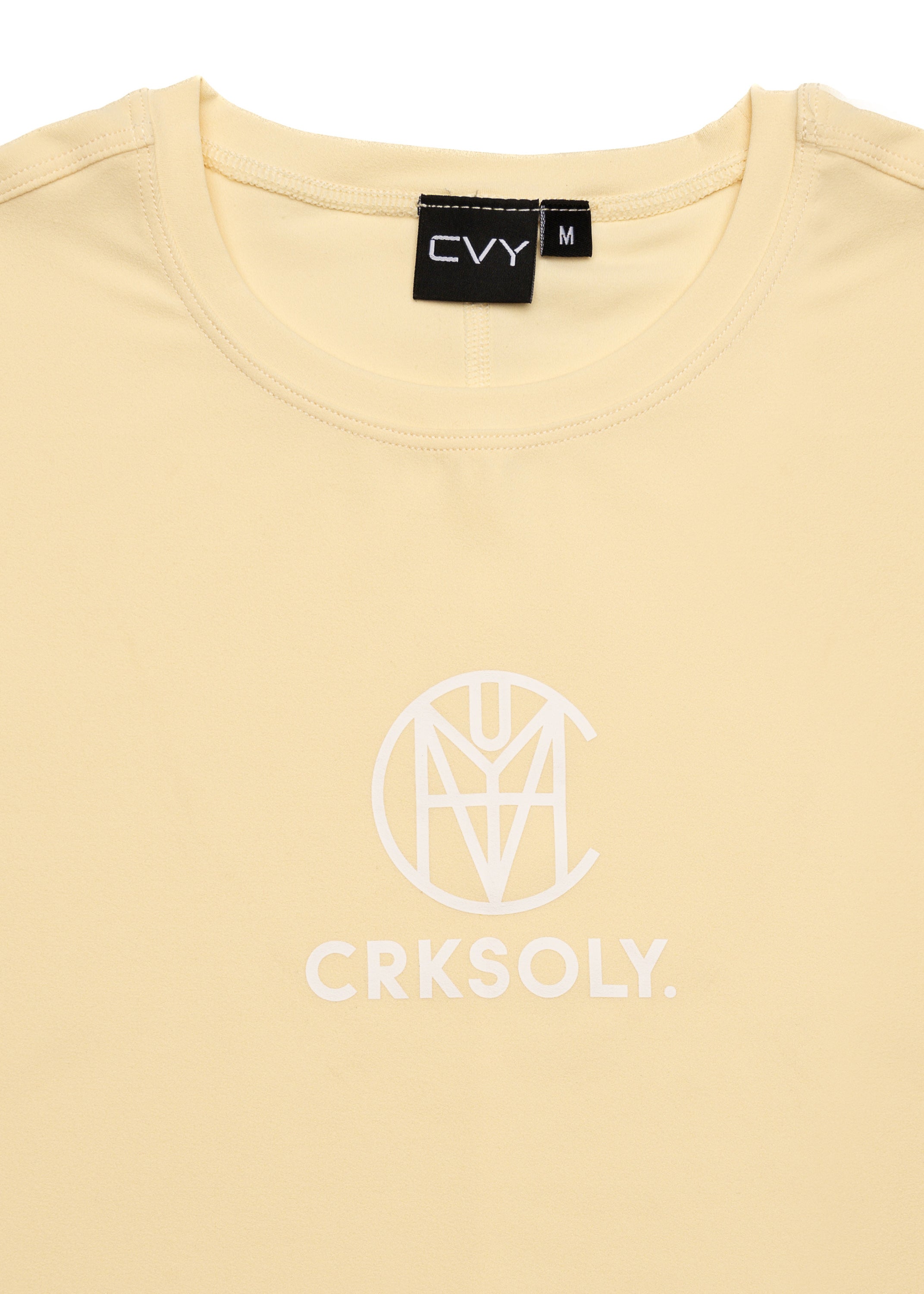 CRKSOLY. Women Yellow Silk Training Top, product photo 3