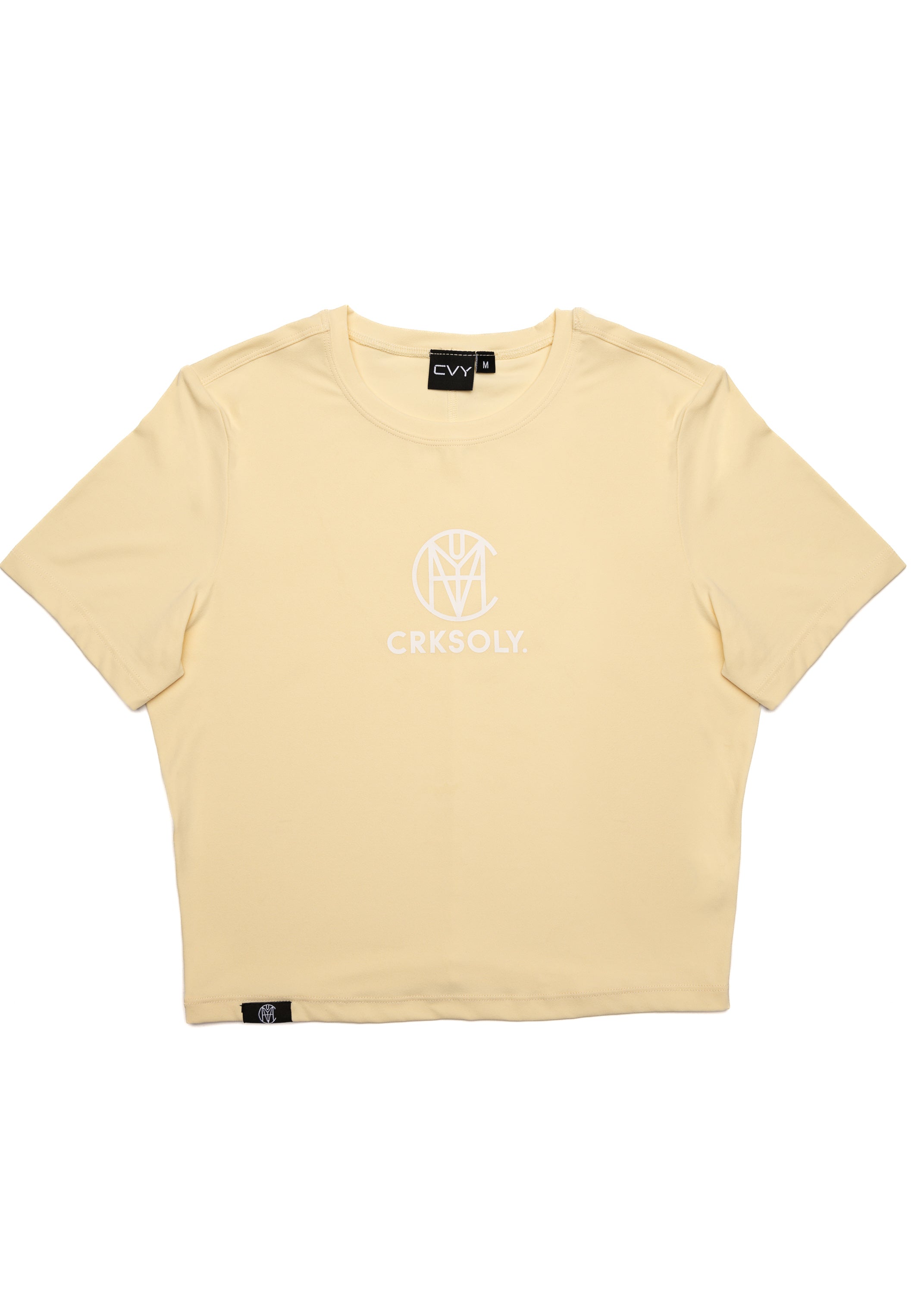 CRKSOLY. Women Yellow Silk Training Top, product photo 2