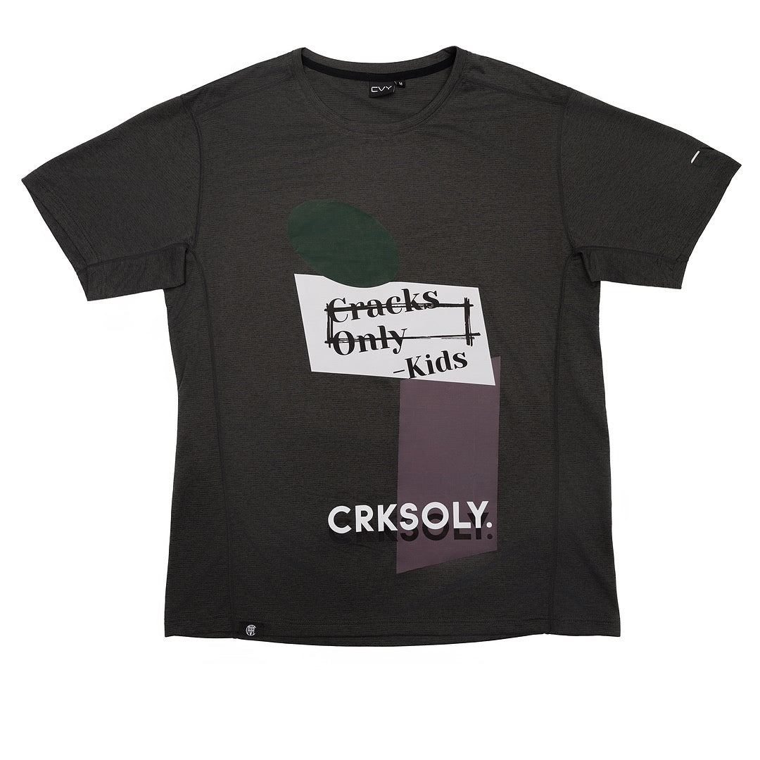CRKSOLY. Men 'Cracks Only, Kids' Training Tee, product photo 7