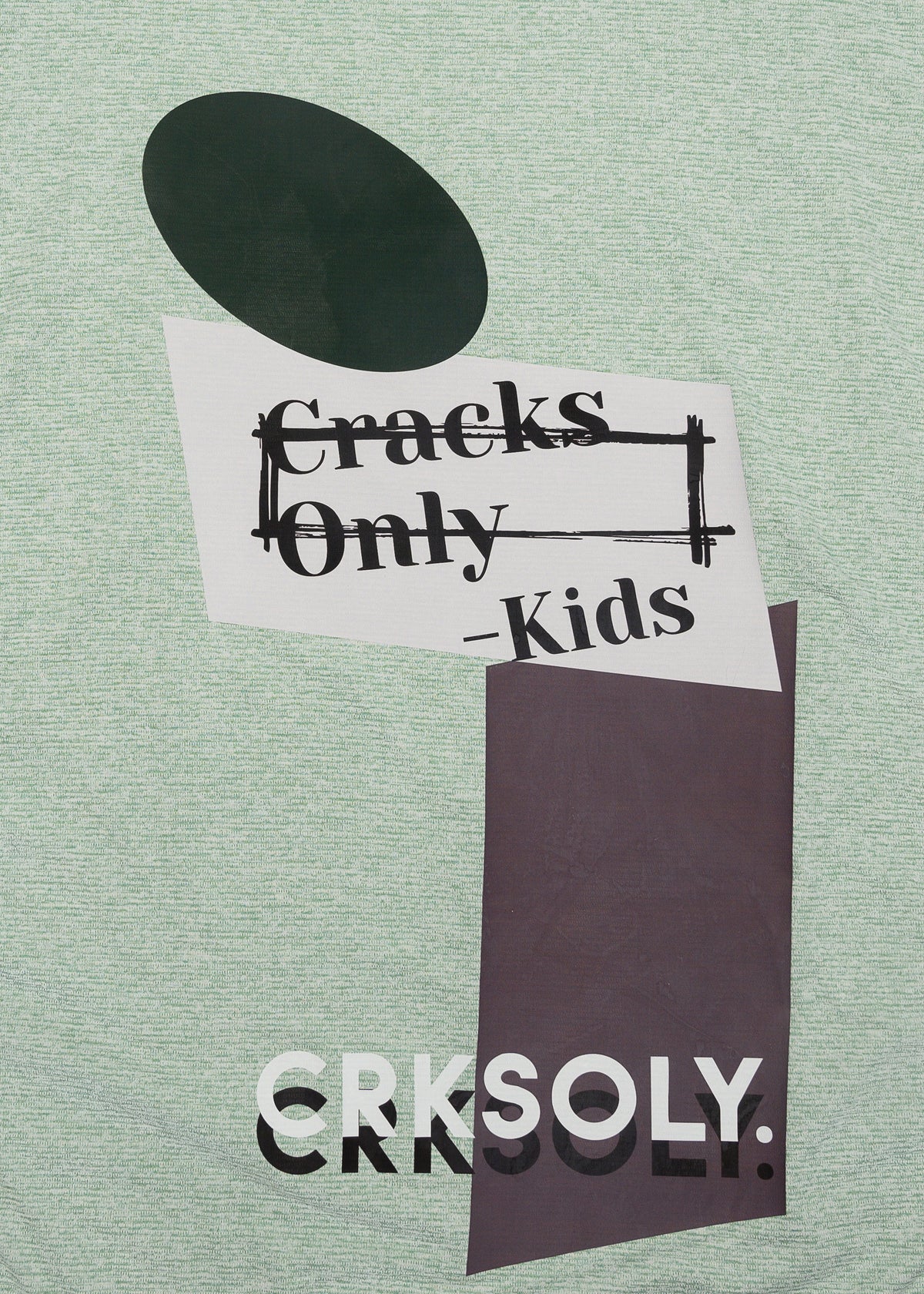 CRKSOLY. Men 'Cracks Only, Kids' Training Tee, product photo 3