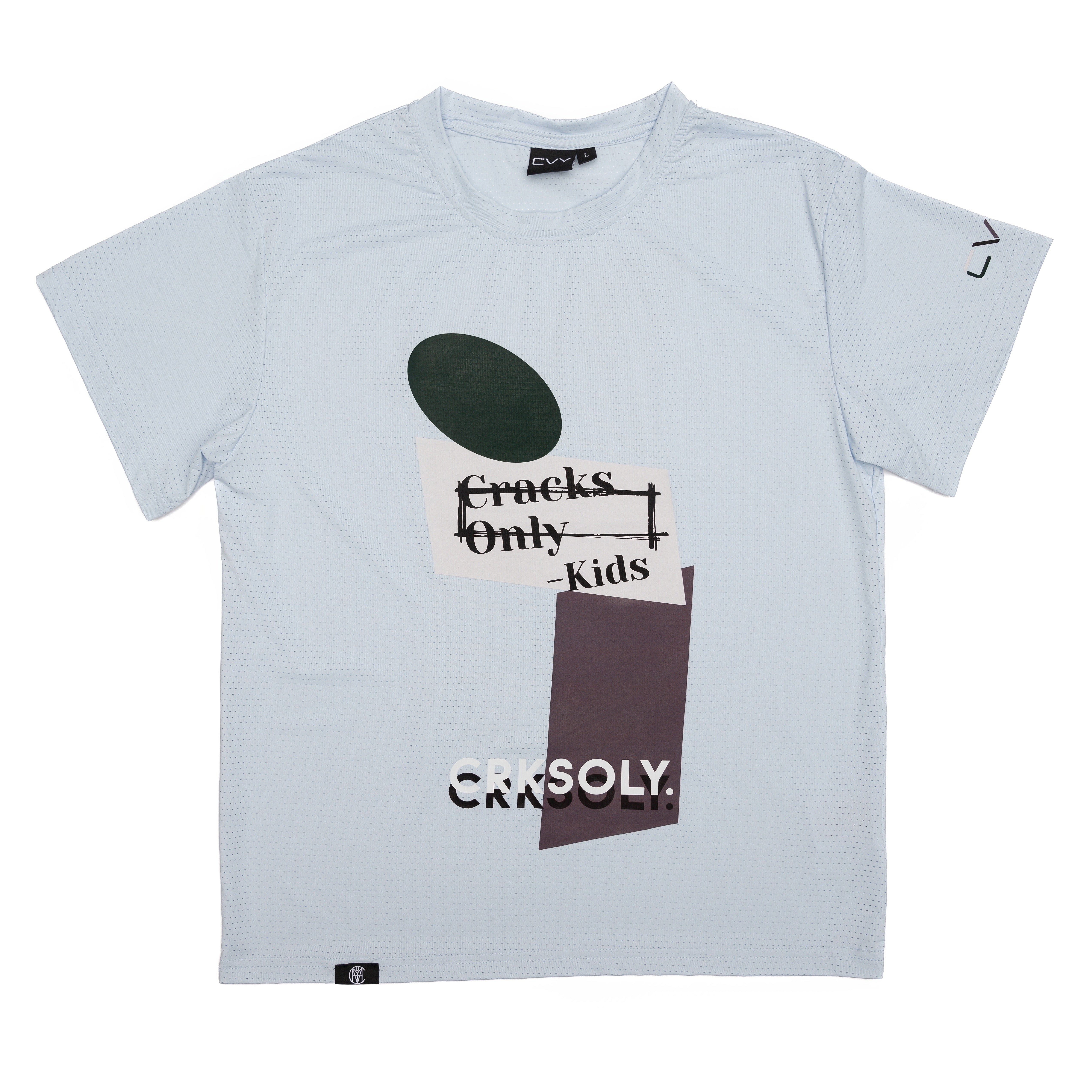 CRKSOLY. Youth 'Cracks Only, Kids' Training Tee, product photo 2