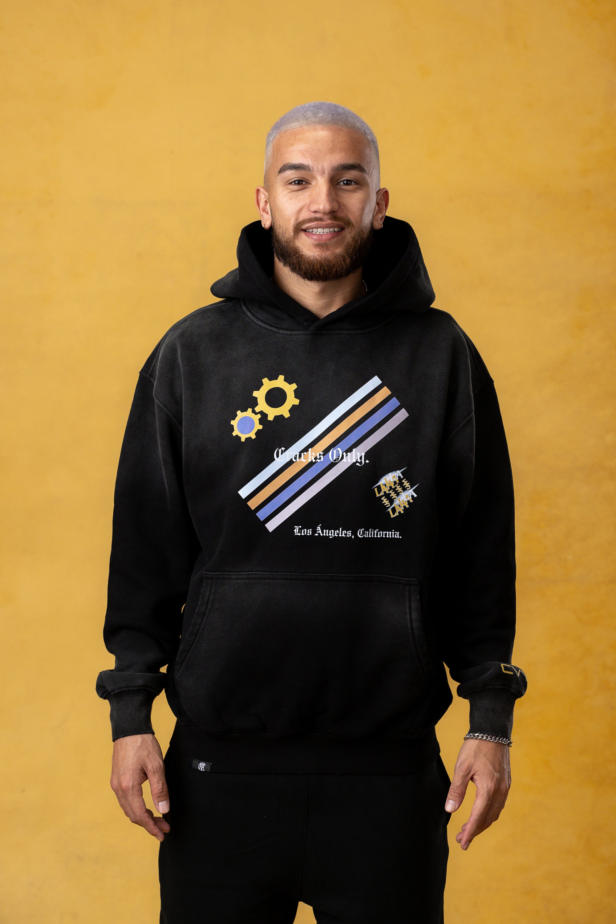 CRKSOLY. Men LA Industrial Hoodie, product photo 1