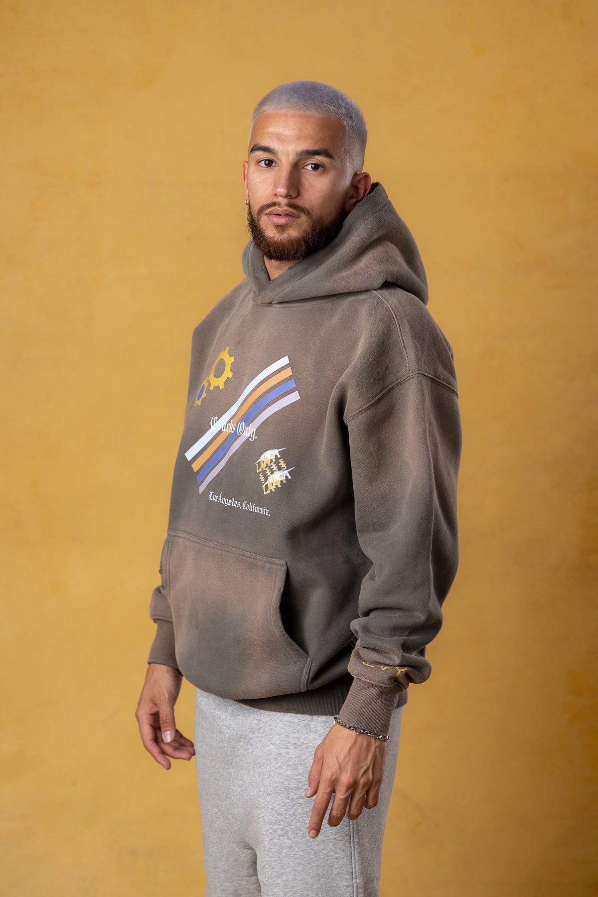 CRKSOLY. Men LA Industrial Hoodie, product photo 16