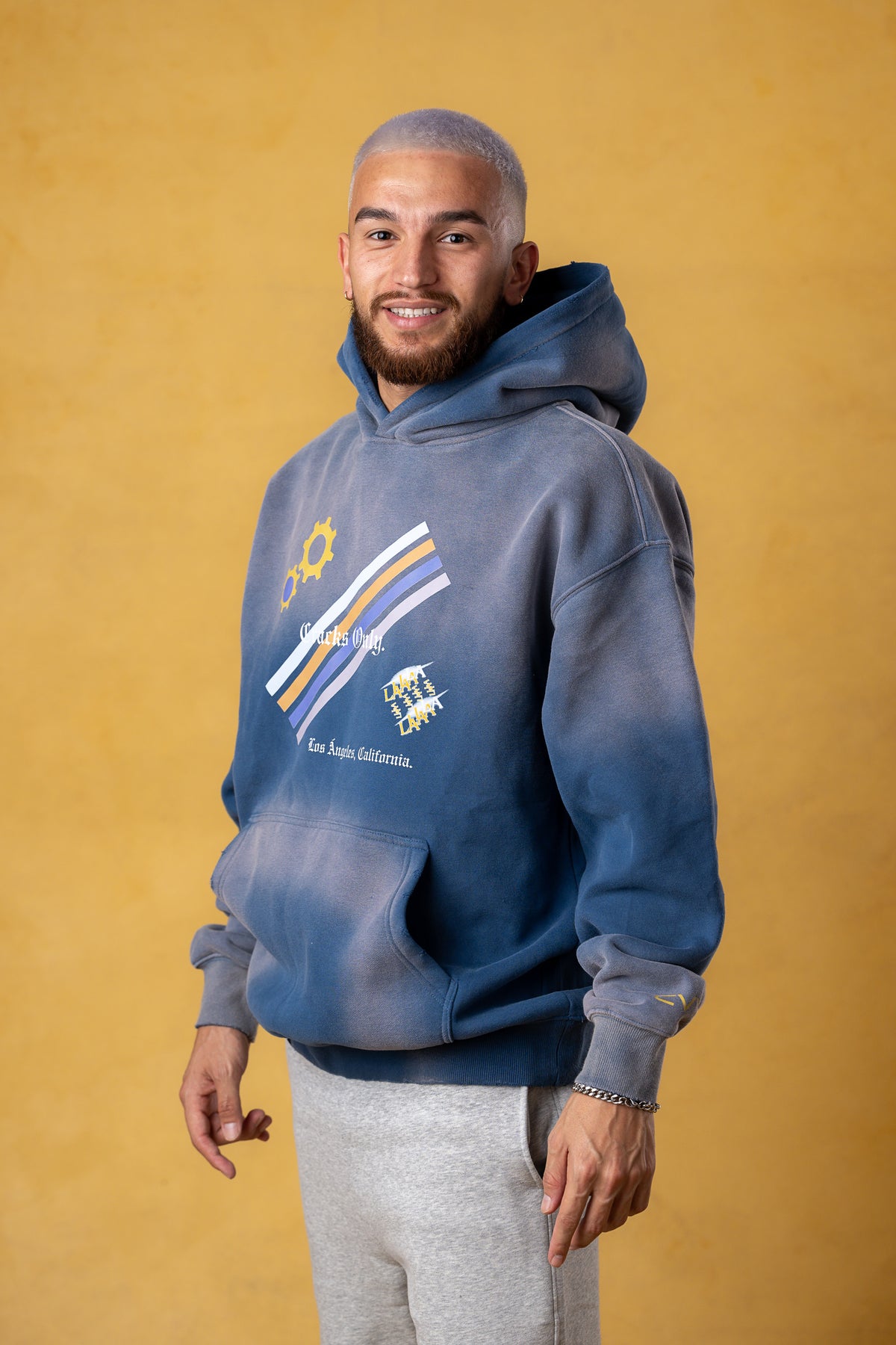 CRKSOLY. Men LA Industrial Hoodie, product photo 10