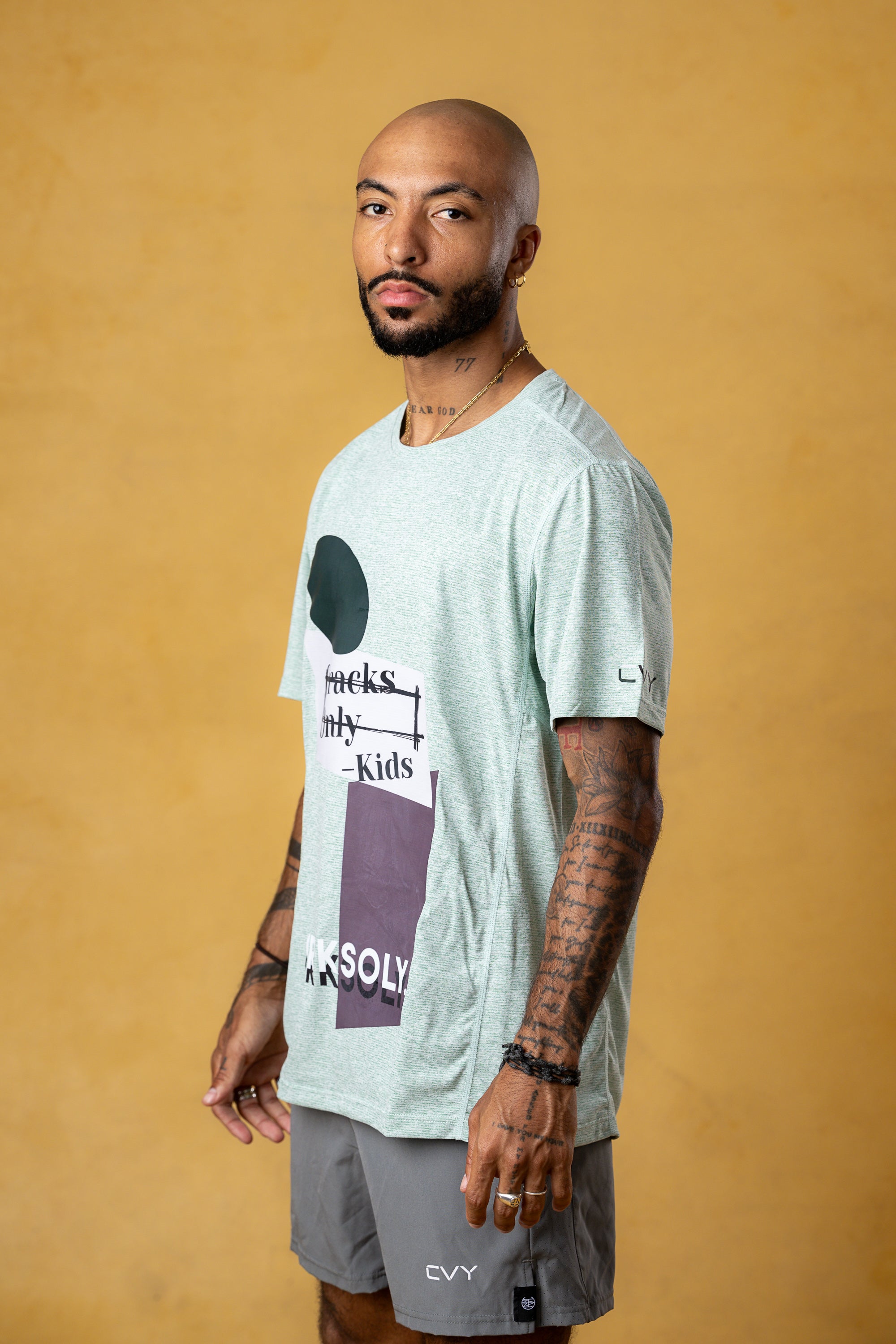 CRKSOLY. Men 'Cracks Only, Kids' Training Tee, product photo 4