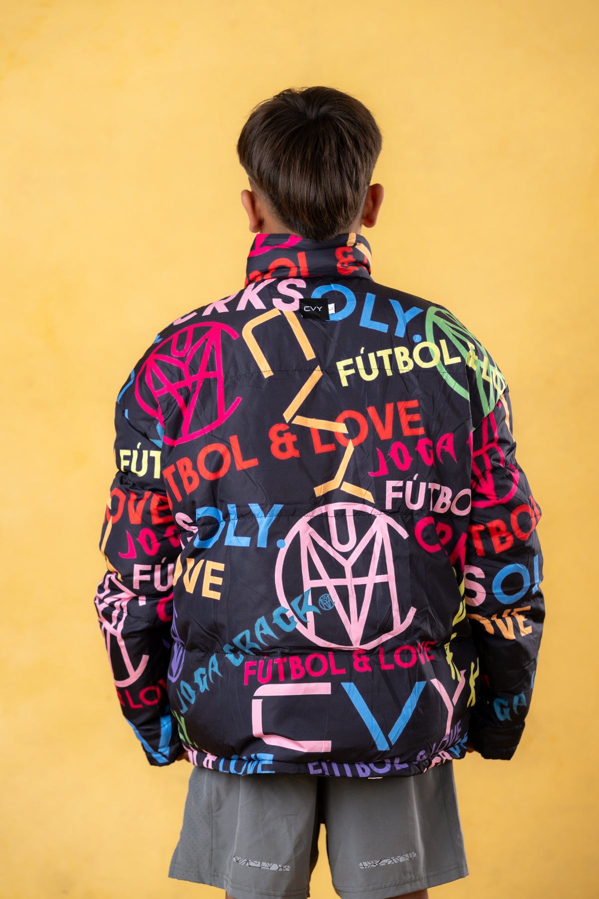 CRKSOLY. Youth Reverse Monogram Puffer Jacket, product photo 18
