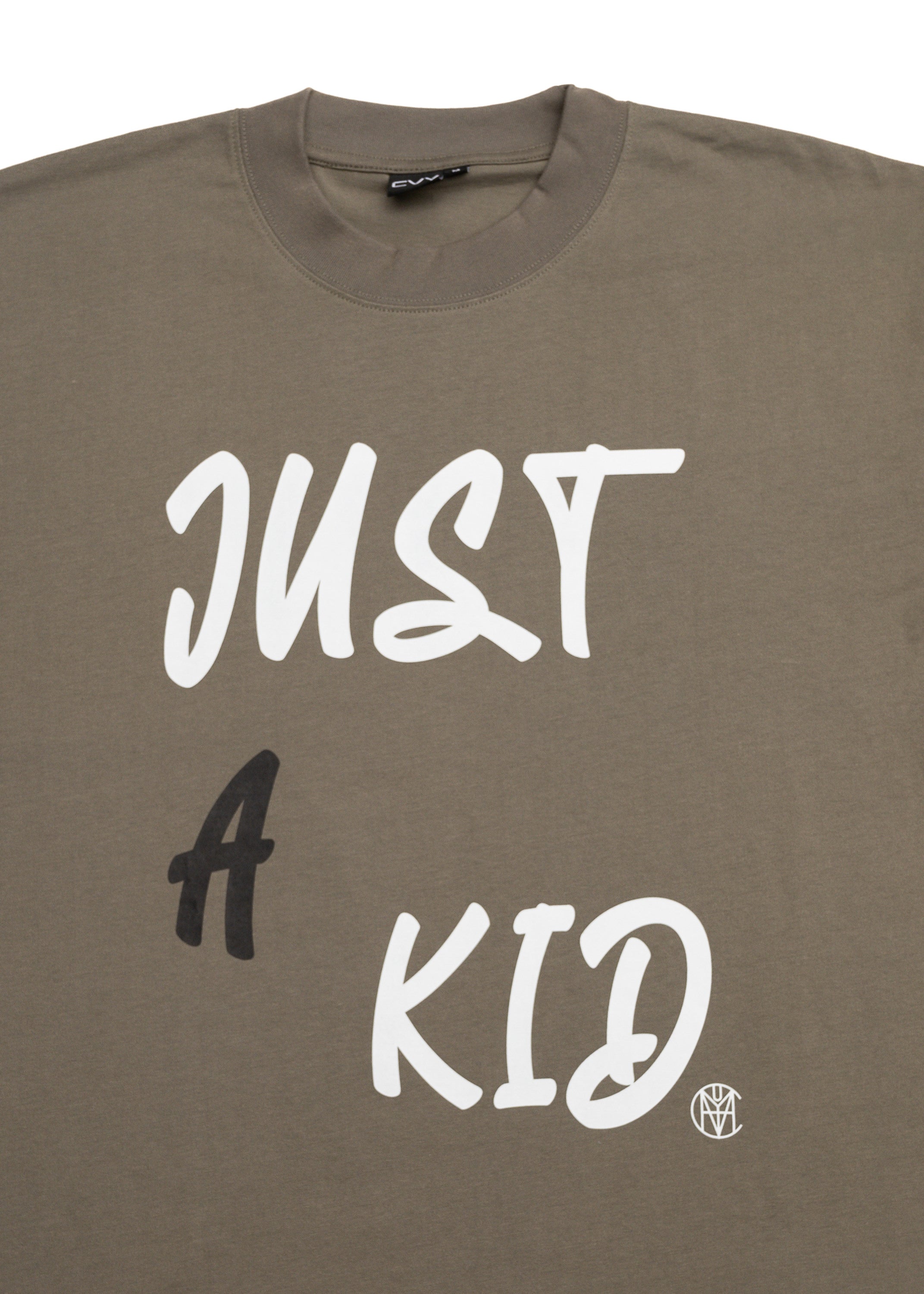 Just A Kid. Faded Olive Long Sleeve, product photo 4