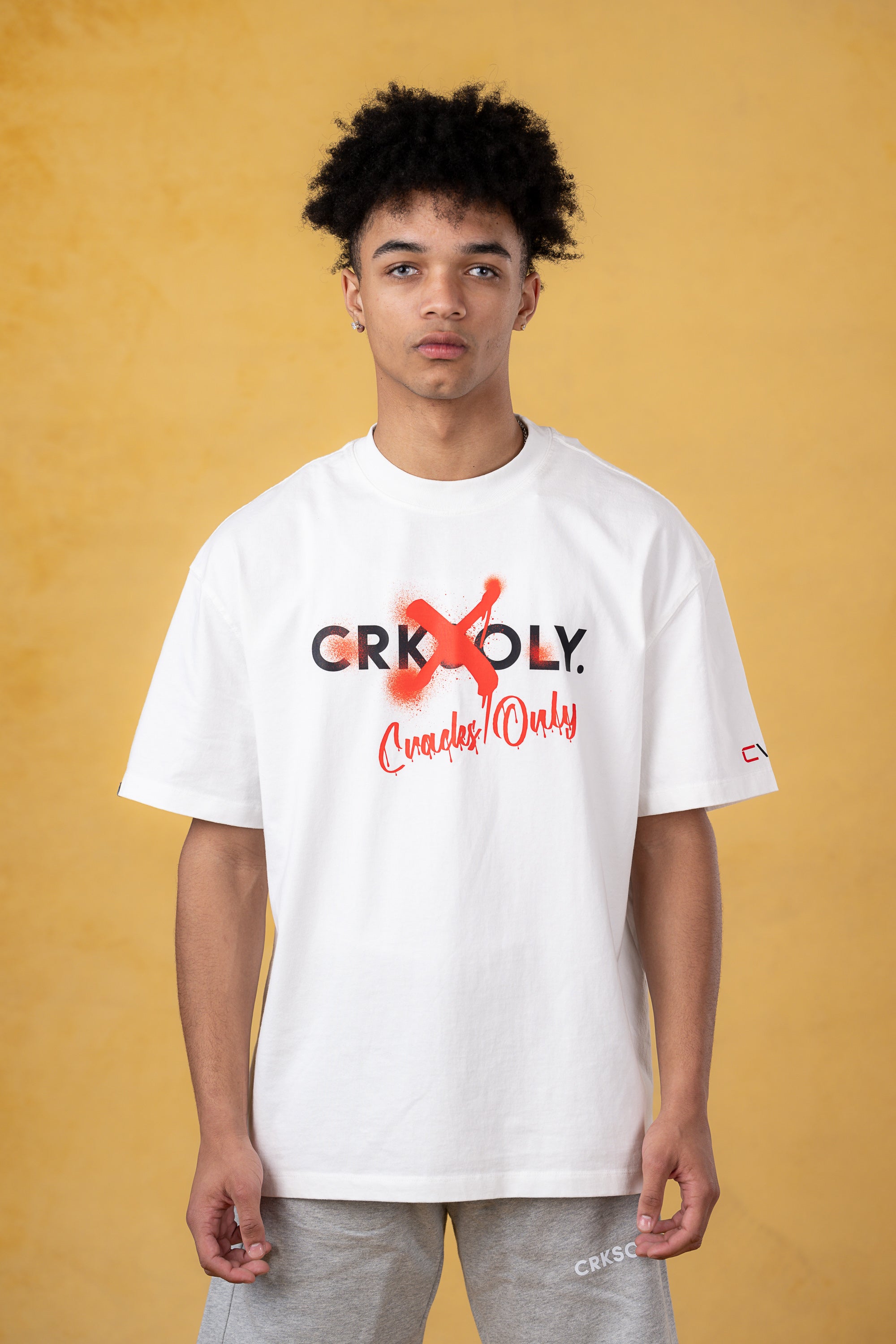 CRKSOLY. Men Void Oversize Cotton Tee, product photo 8