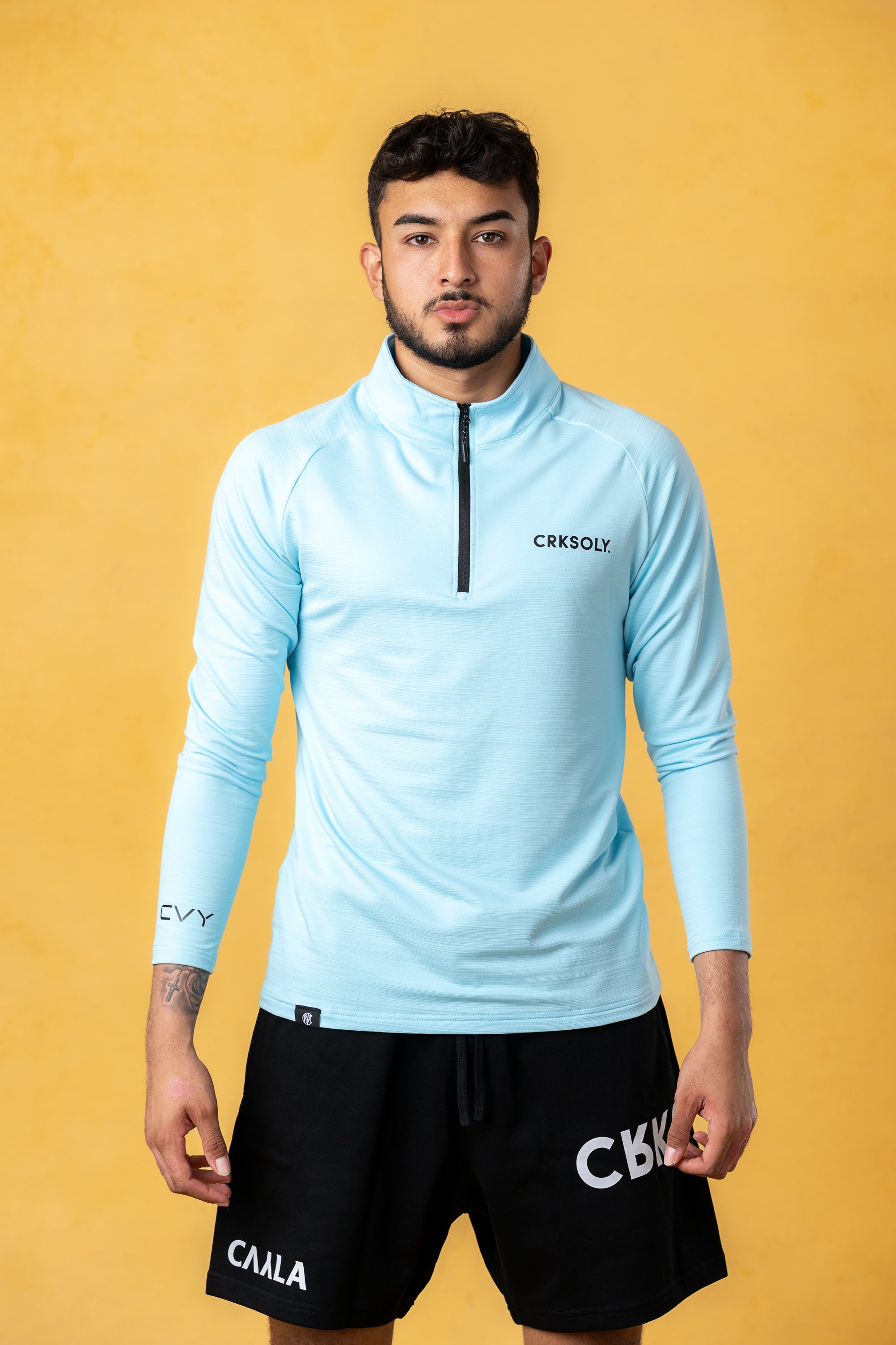 CRKSOLY. Men Training 1/4 Zip Pullover, product photo 1