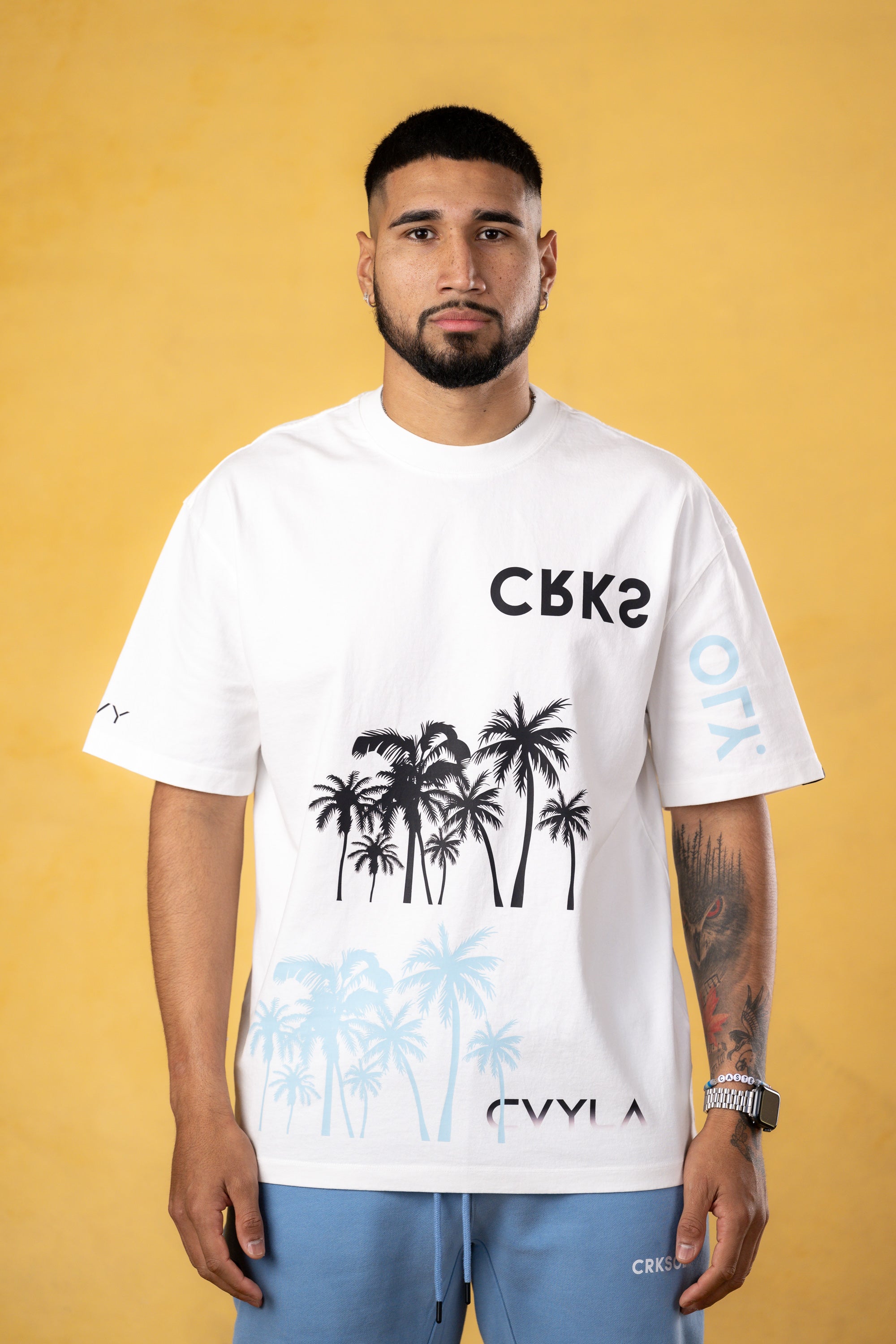 CRKSOLY. Men Miami Oversize Cotton Tee, product photo 1