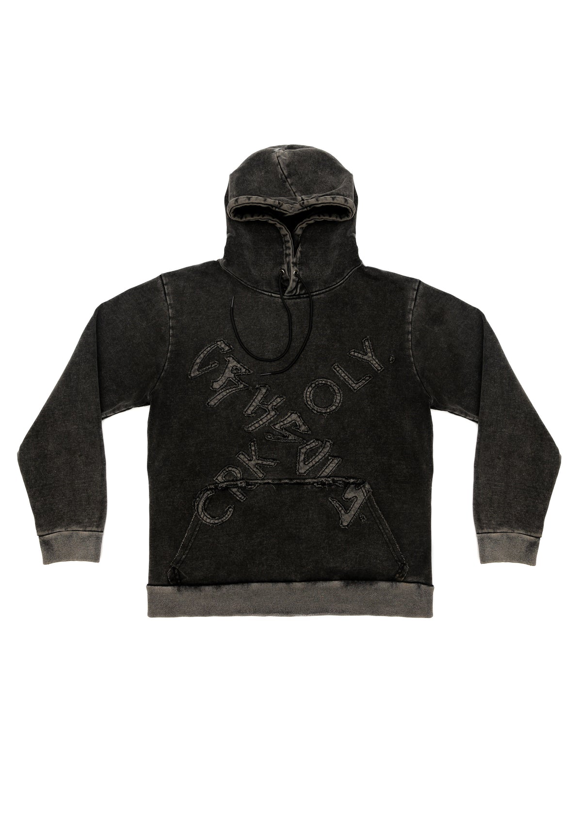 CRKSOLY. Men X Faded Wash Hoodie, product photo 2