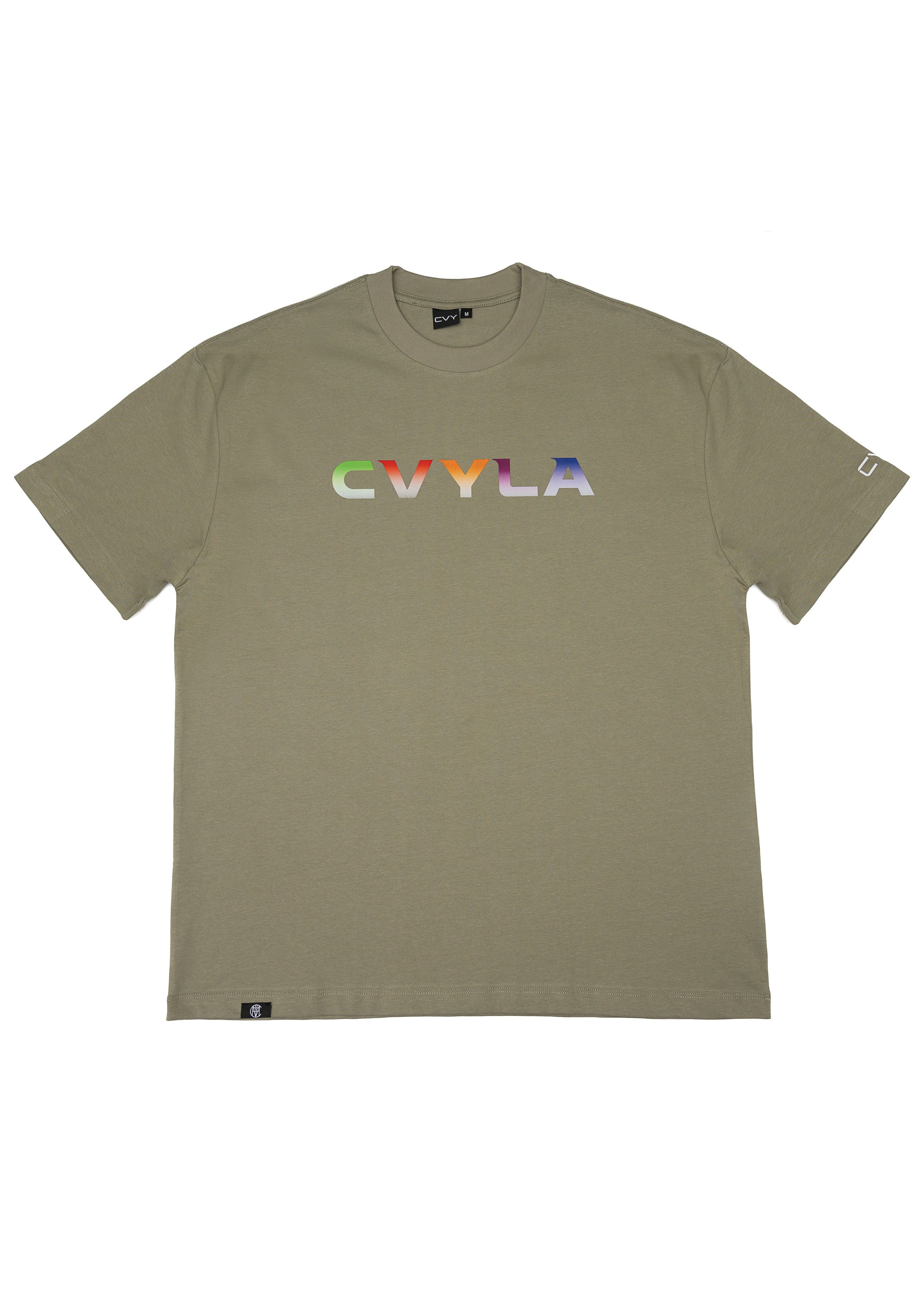 CVYLA Women Olive Oversize Tee, product photo 2