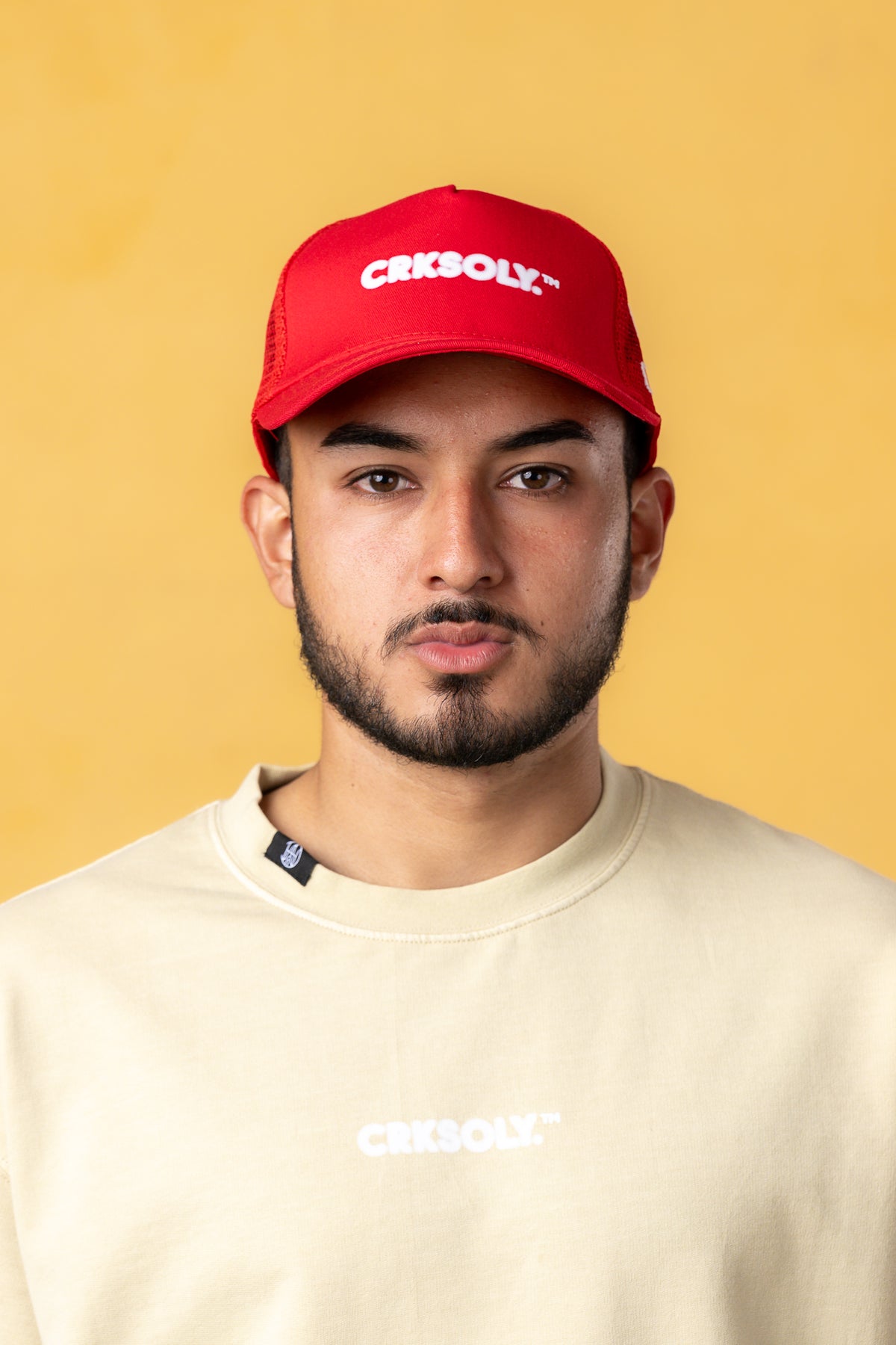 CRKSOLY. Red Blur SnapBack Hat, product photo 2