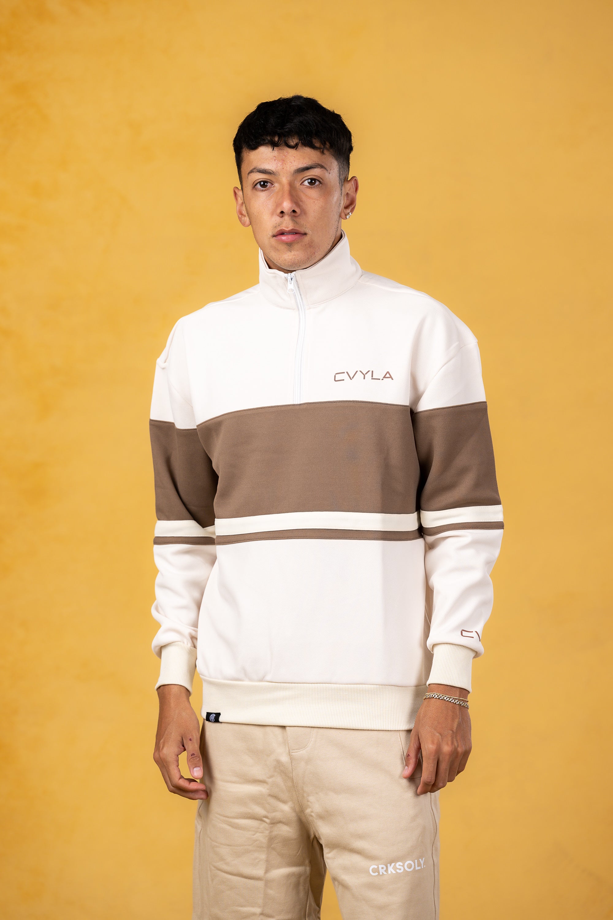 CVYLA Men 1/4 Zip Pullover, product photo 1