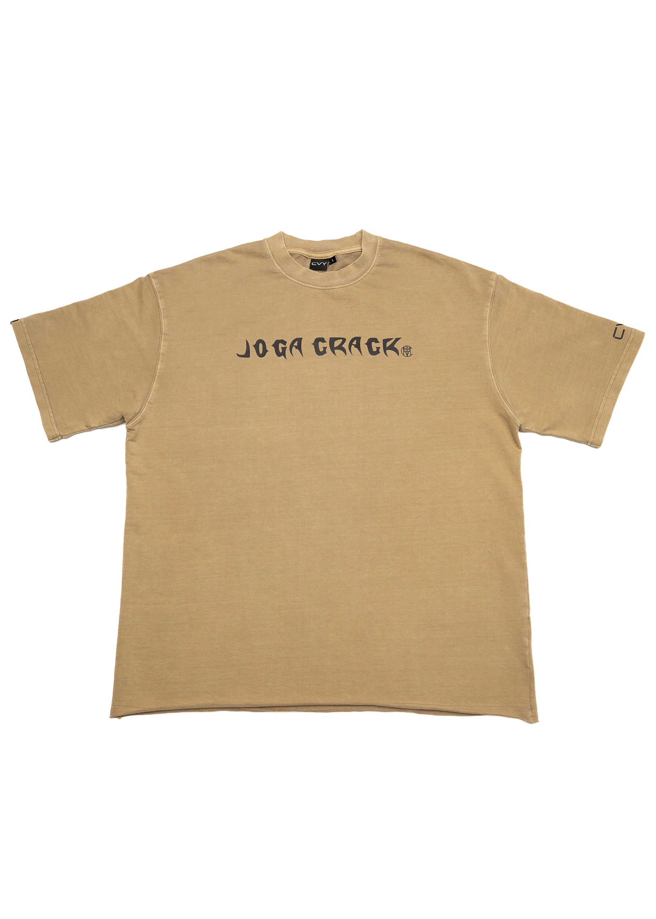 Men Joga Crack Brown Oversize Tee, product photo 2