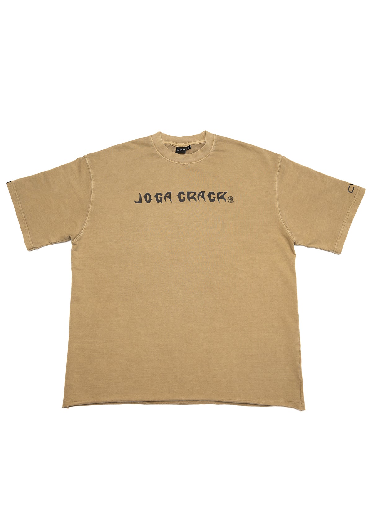 Men Joga Crack Brown Oversize Tee, product photo 2