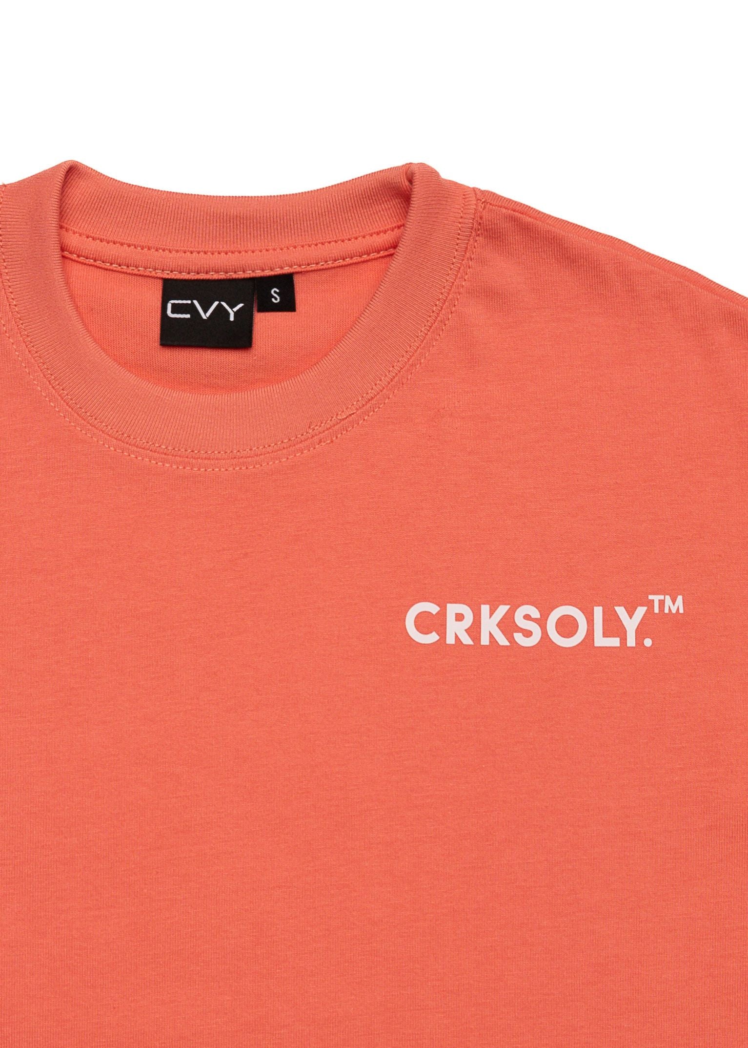 CRKSOLY. Youth Coral Streetwear Tee, product photo 4